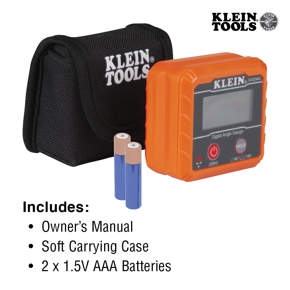 Klein Tools 935DAG Digital Electronic Level and Angle Gauge - Premium Selection Official Imagery - 6