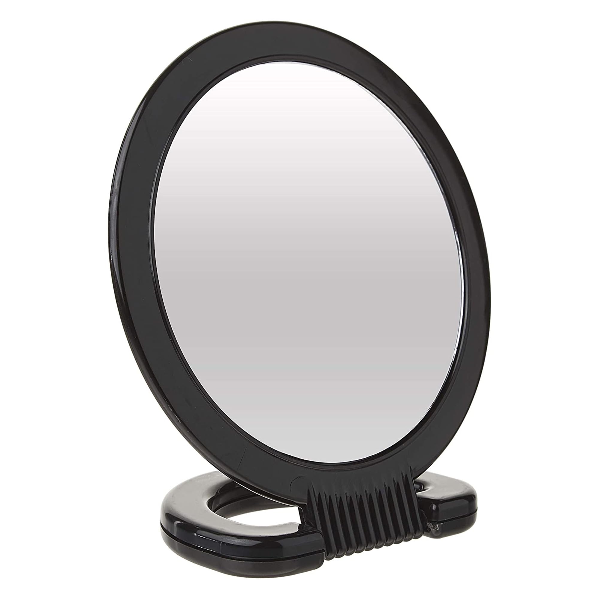 Diane Double-Sided Hand Mirror, 1X & 3X Magnification, 6" - Product Imagery