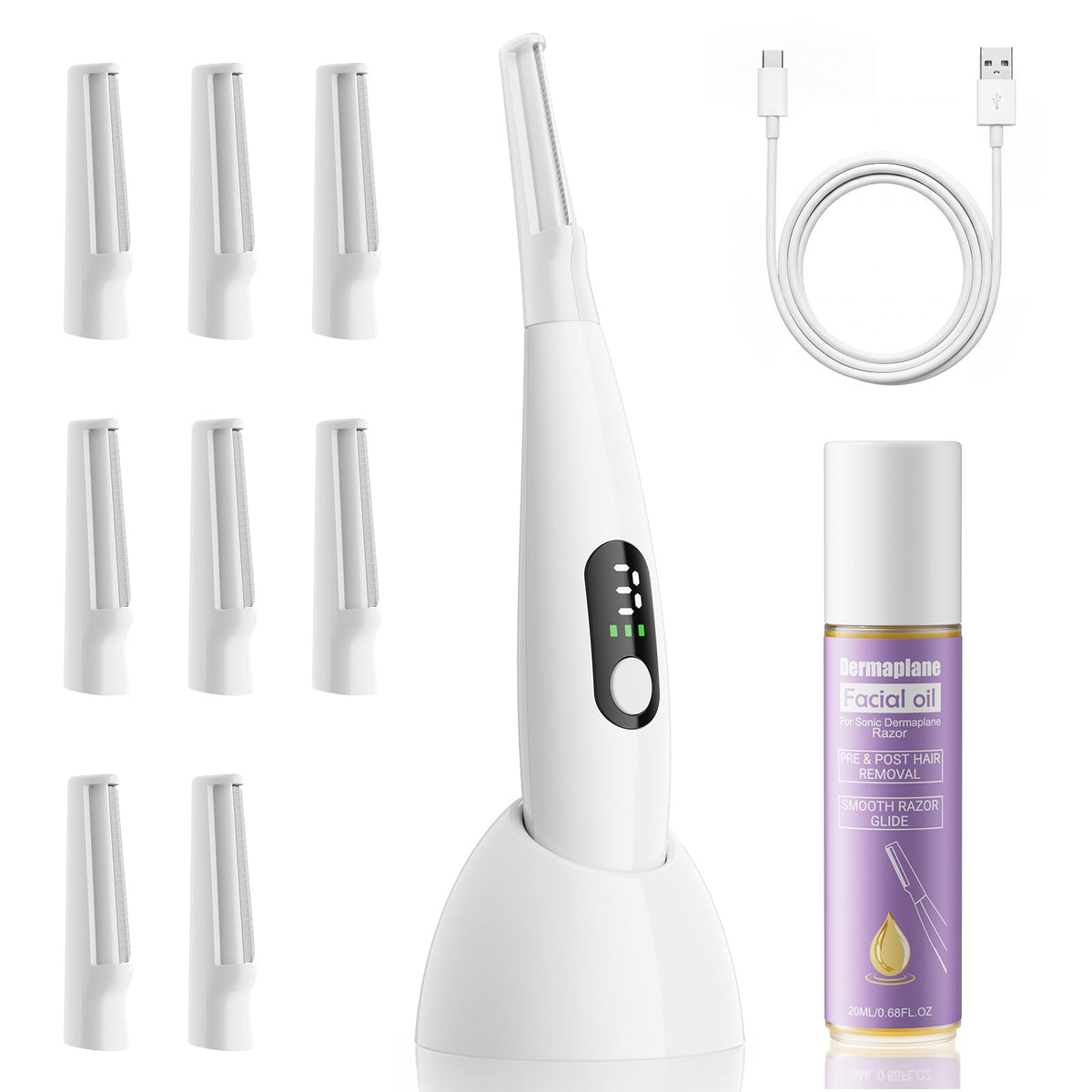 Sonic Dermaplane Razor for Women Face Peach Fuzz Removal - Cutemiss Official Imagery - 2