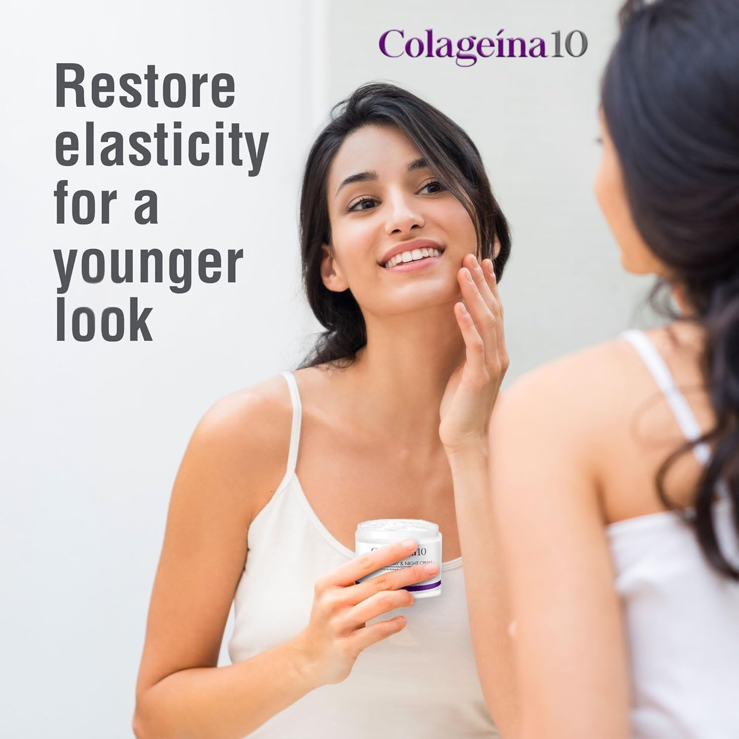 Colageina 10 Anti-aging Day and Night Cream Skincare Treatment with Hydrolyzed Collagen, Restores Skin Elasticity and Glow, 4 Ounces, Jar - Colageina 10 Official Product View 4