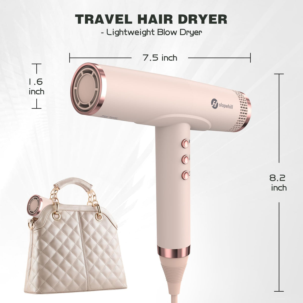slopehill Professional Ionic Hair Dryer High Speed Blow - slopehill Official Imagery - 7