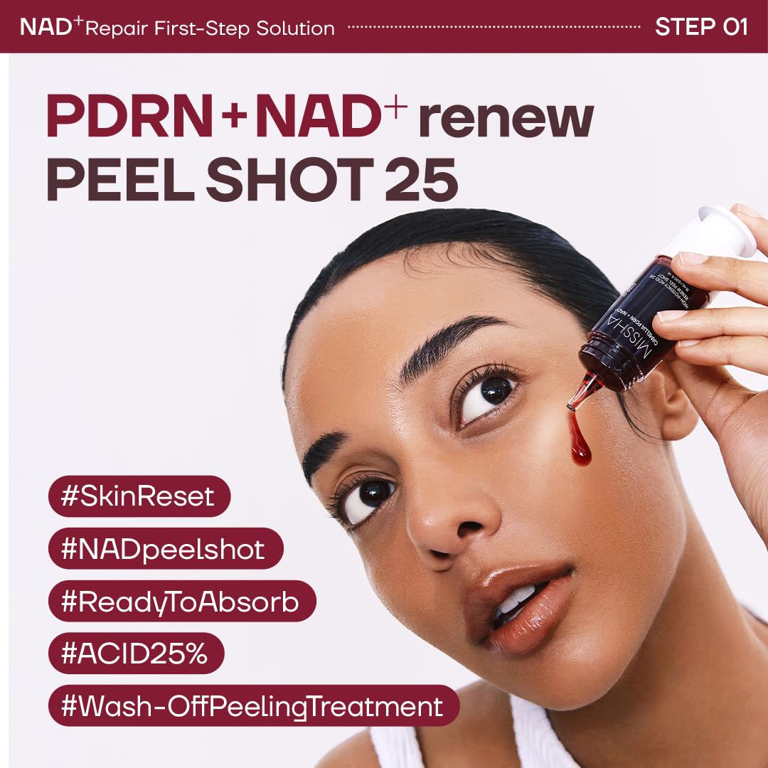 MISSHA PDRN NAD Renew Peel Shot 25 Korean Face Peel 0 50 fl - MISSHA Official Imagery - 3
