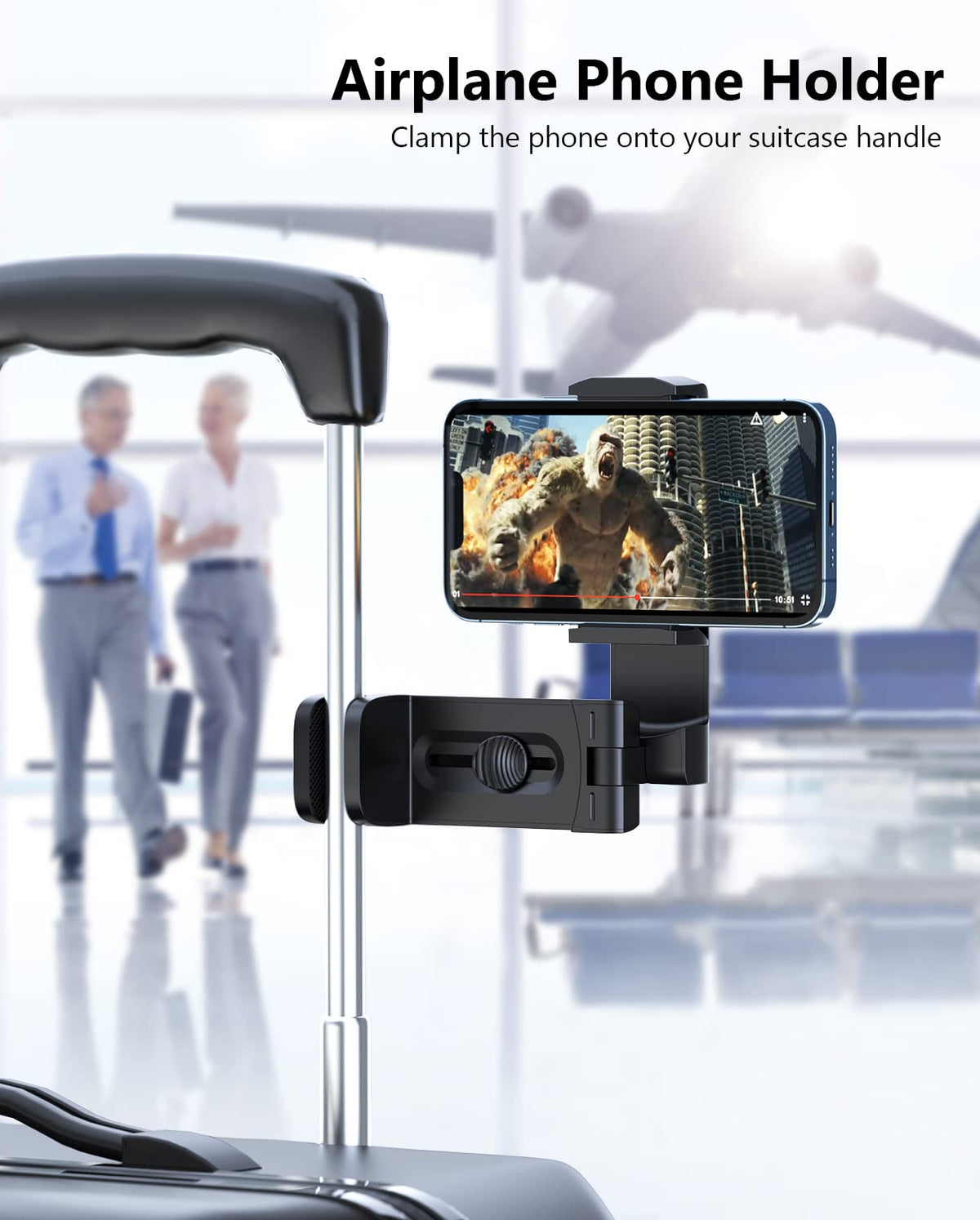 MiiKARE 3PCS Airplane Phone Holder Mount Plane Travel - MiiKARE Official Imagery - 3