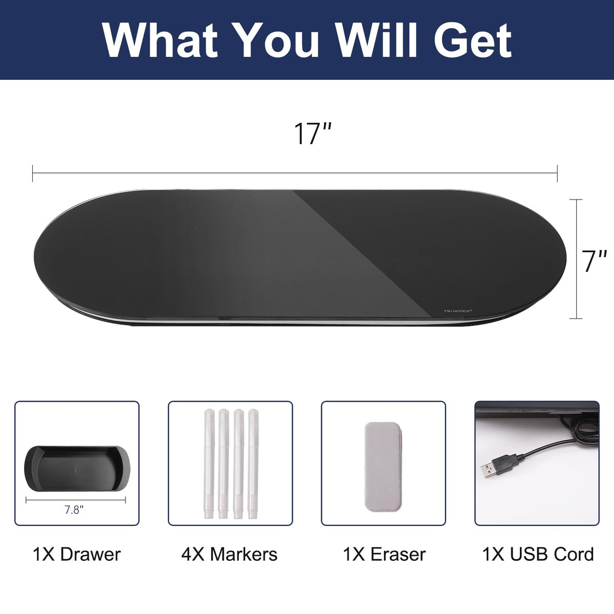 Glass Desktop Whiteboard - TSJ OFFICE Official Imagery - 3