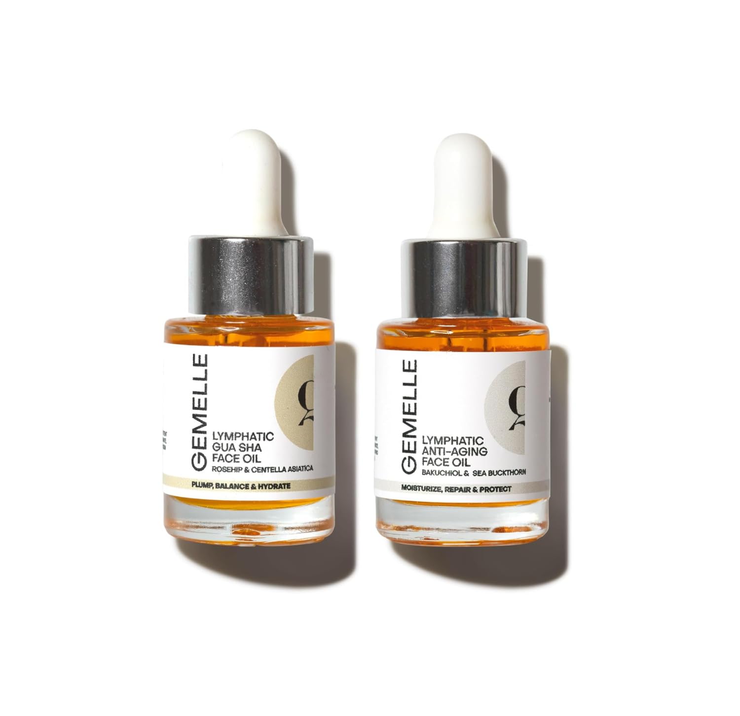 GEMELLE Lymphatic Gua Sha Face Oil + Anti - Aging Face Oil – Morning & Night Reduc - GEMELLE Official Product View 2