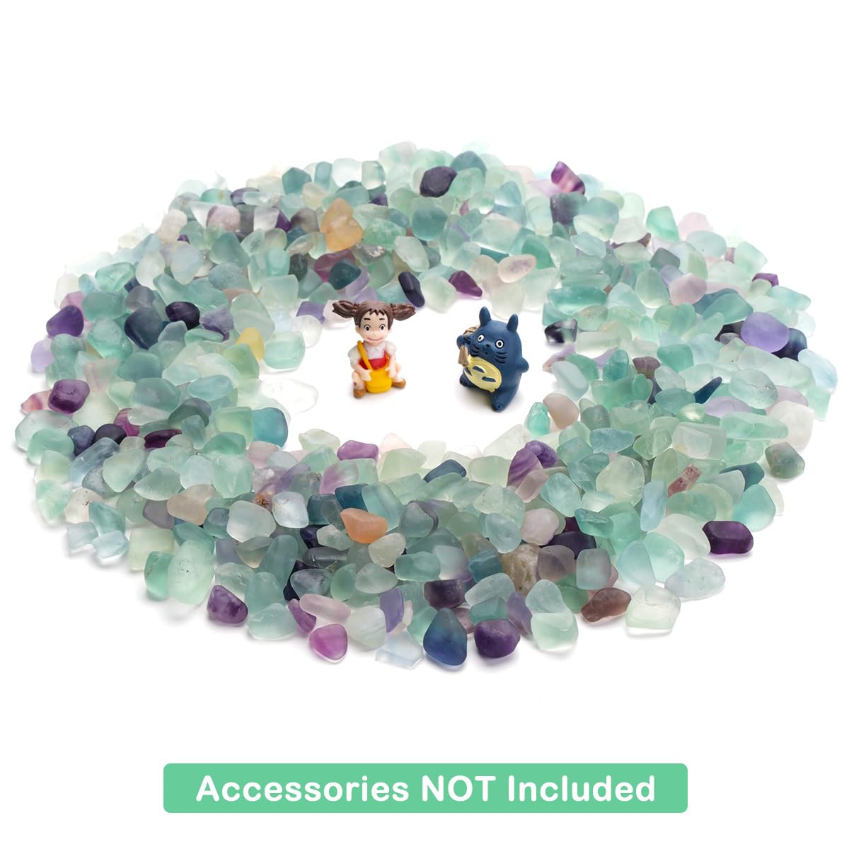 Decorative Crystal Pebbles 2 Lbs 920g Natural Quartz Stones - WAYBER Official Imagery - 7