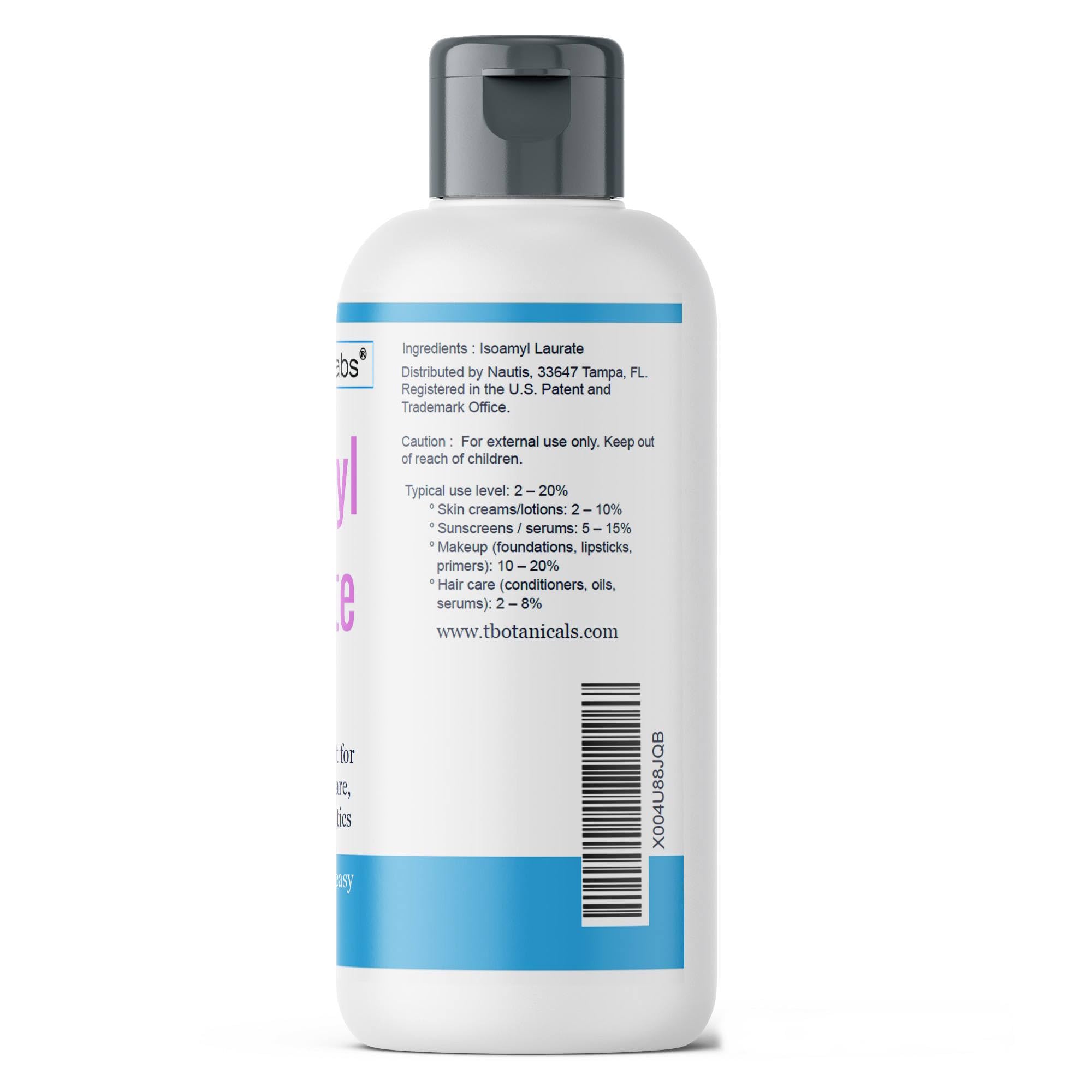 Isoamyl Laurate Cosmetic Grade Emollient DIY Emulsion Make your - Dermaskin Labs