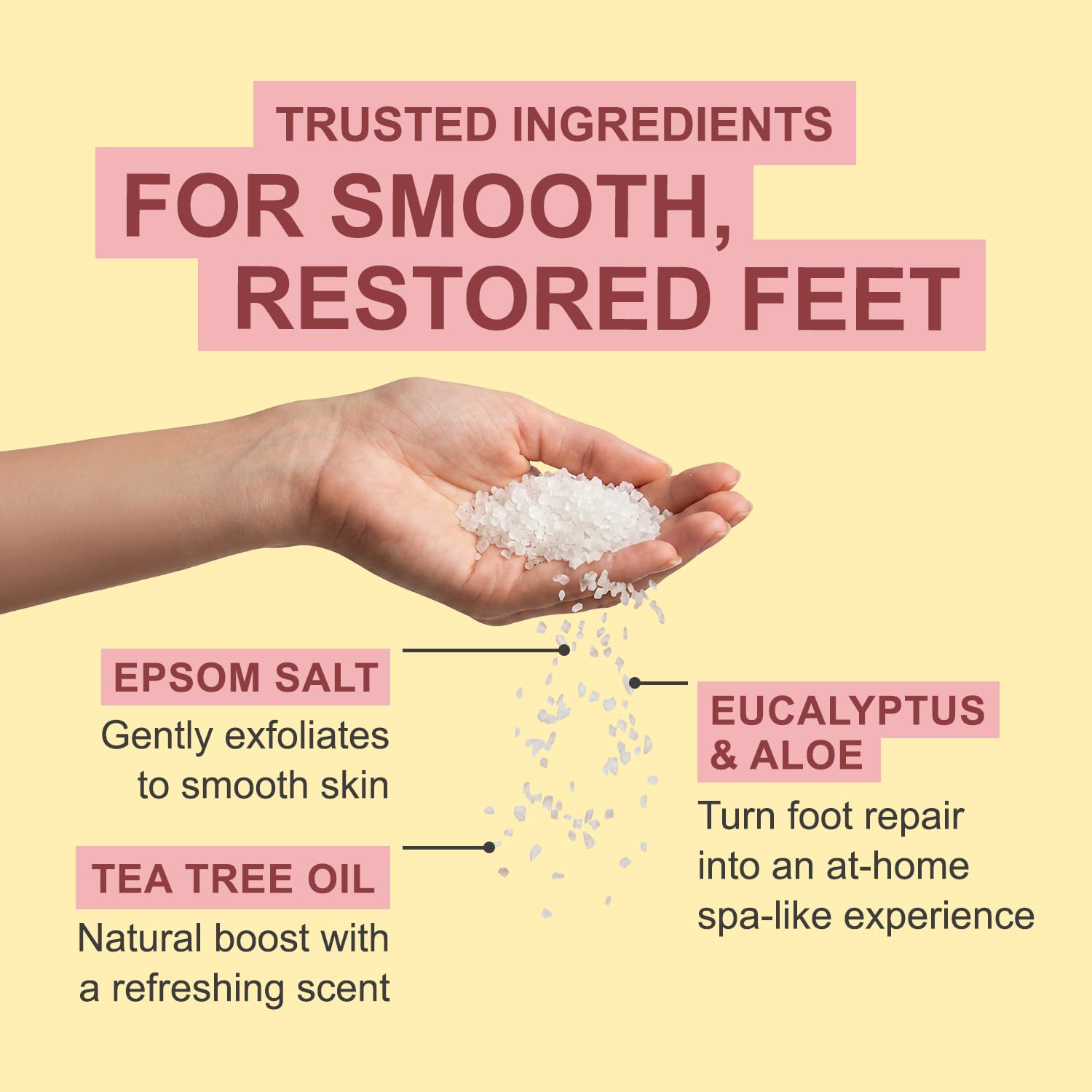 Kerasal Foot Therapy Soak with Epsom Salt & Tea Tree, 2 lb