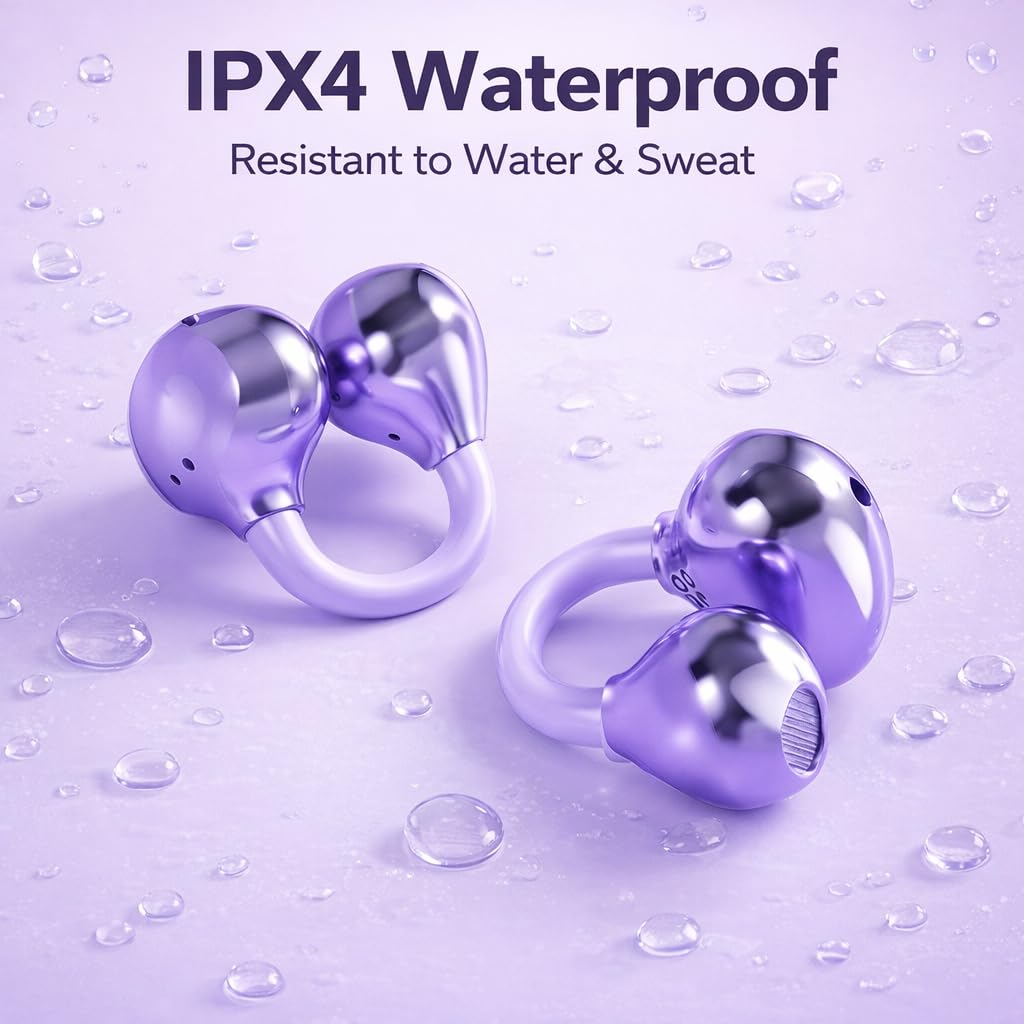 Wireless Bluetooth Earbuds Earrings with LED Digital Display - xzqioue Official Imagery - 8