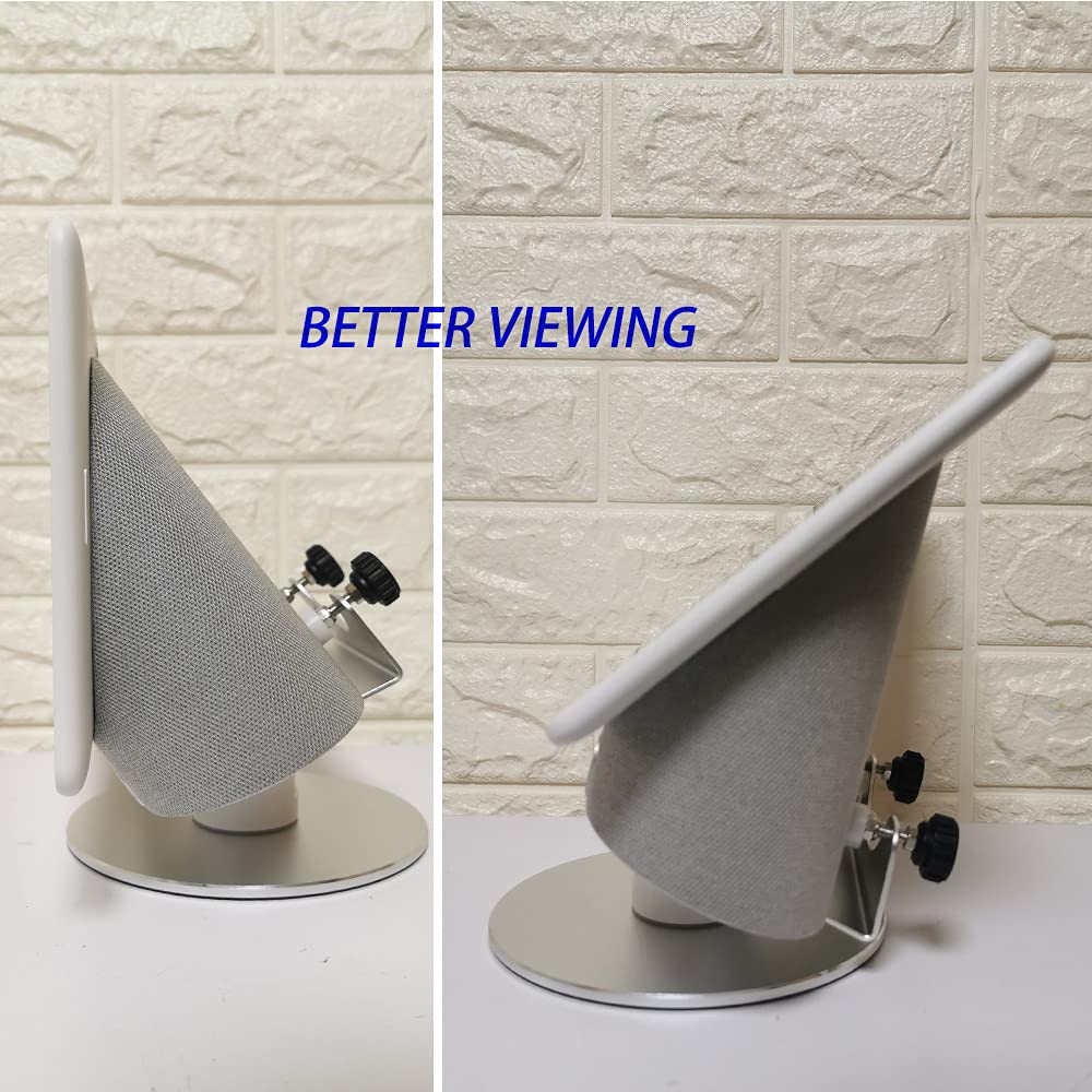 Adjustable Aluminum Swivel Stand for Google Nest Hub Max - ATOPCAENRT Official Imagery - 6