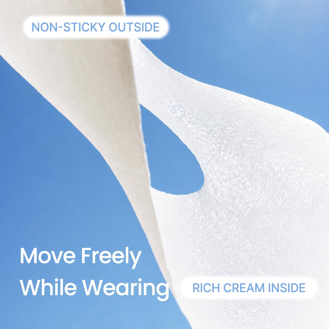 Cream Wrapping Sheet Mask with Probiotic Exosome - Hebestem Official Imagery - 4