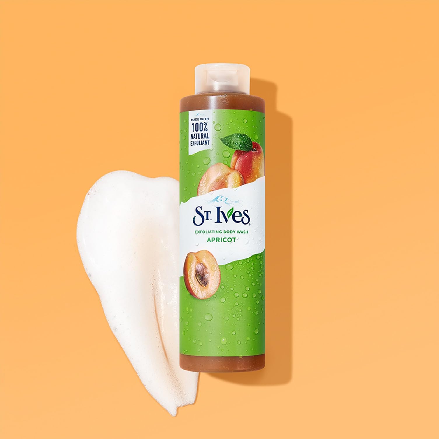 St. Ives Exfoliating Apricot Body Wash - Shower gel 100% Natural Extracts Cruel - St. Ives Official Product View 3