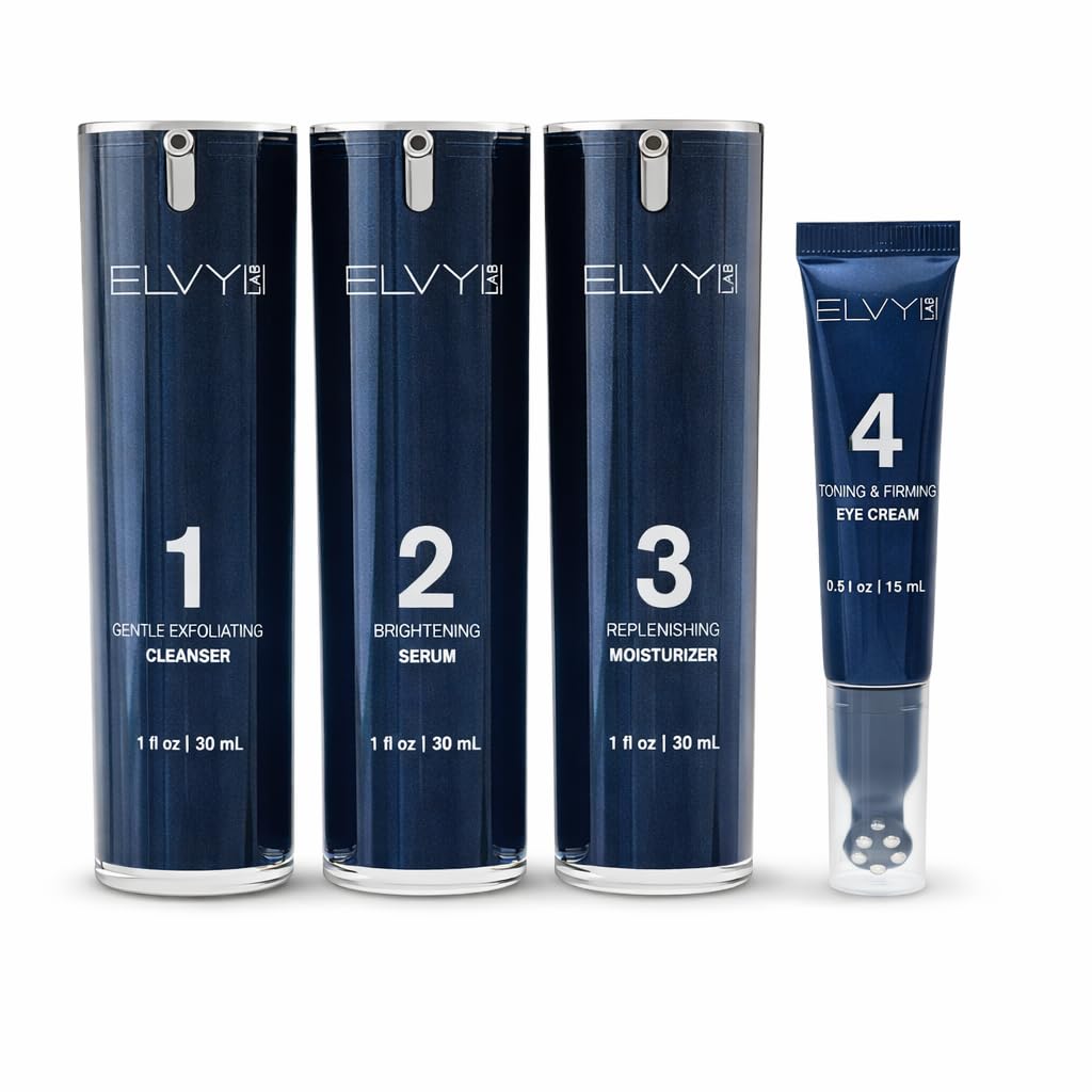 4 in 1 Skincare Set for Men and Women Complete Face Care Kit - Product Imagery