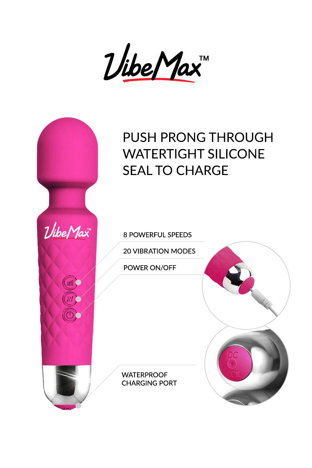 Rechargeable Personal Massager - VibeMax Official Imagery - 5
