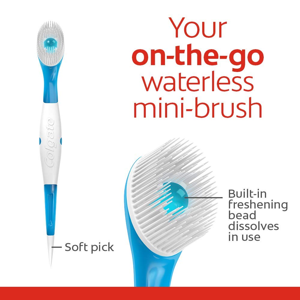 Colgate Max Fresh Wisp Disposable Mini Toothbrush, Peppermint, 24 Count - Colgate Official Product View 2