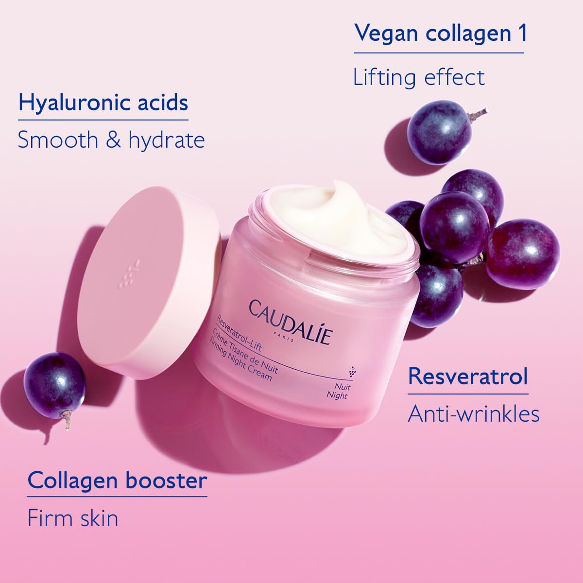 Caudalie Resveratrol Lift Retinol Alternative Firming Night - Premium Selection Official Imagery - 4