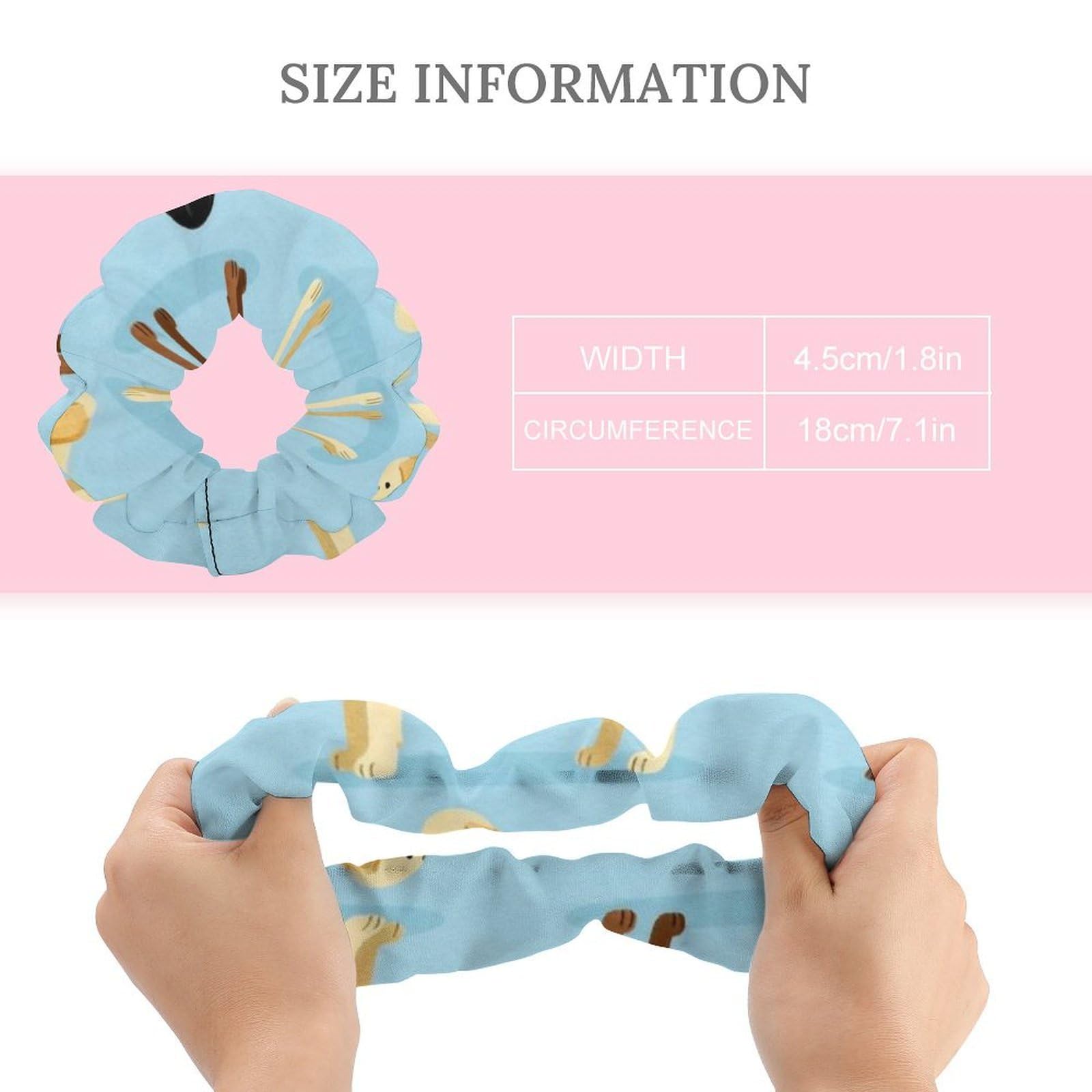 Strong Elasticity Womens Girls Coil Ruffle Scrunchie for Prom