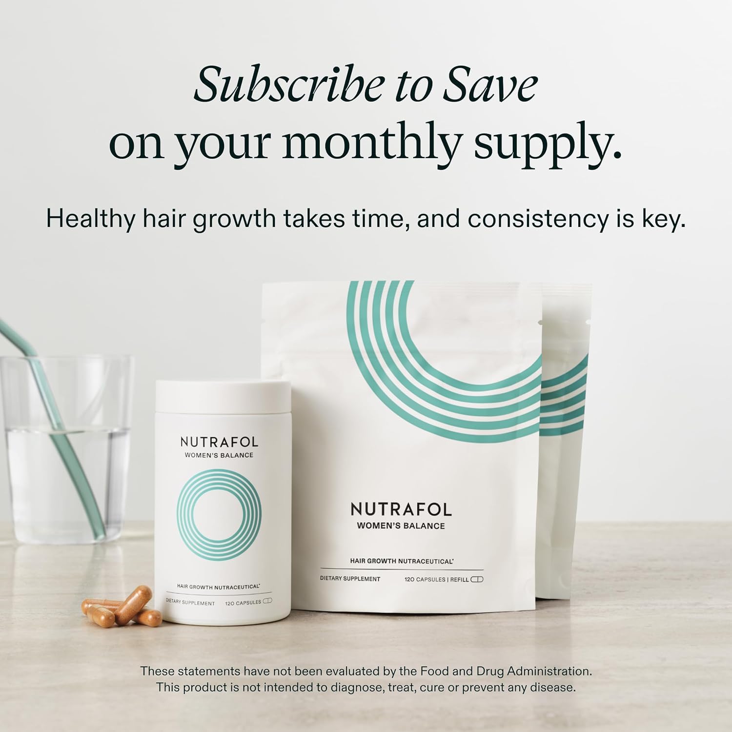 Nutrafol Women's Balance Hair Growth Supplements, Age 45+, - Generic