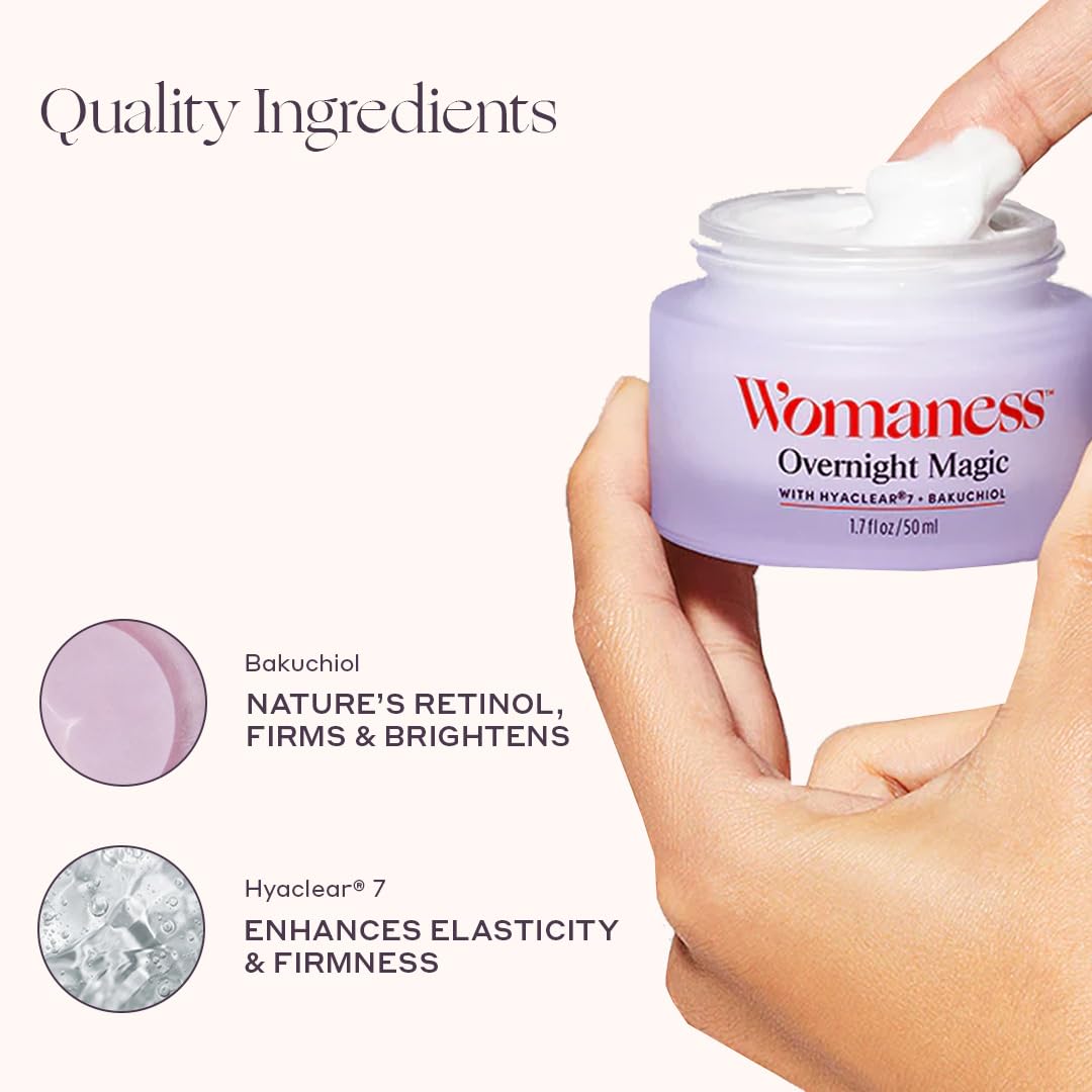 Womaness Overnight Magic Night Day Face Cream 1 7oz - Womaness Official Imagery - 3