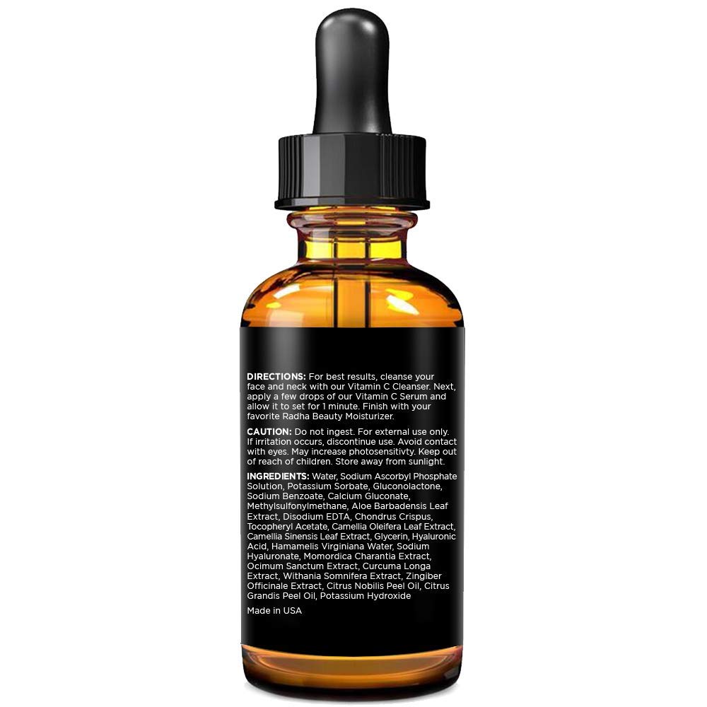 Radha Beauty Natural Vitamin C Serum , Vitamin C, Vitamin E, Hyaluronic Acid - Radha Beauty Official Product View 9