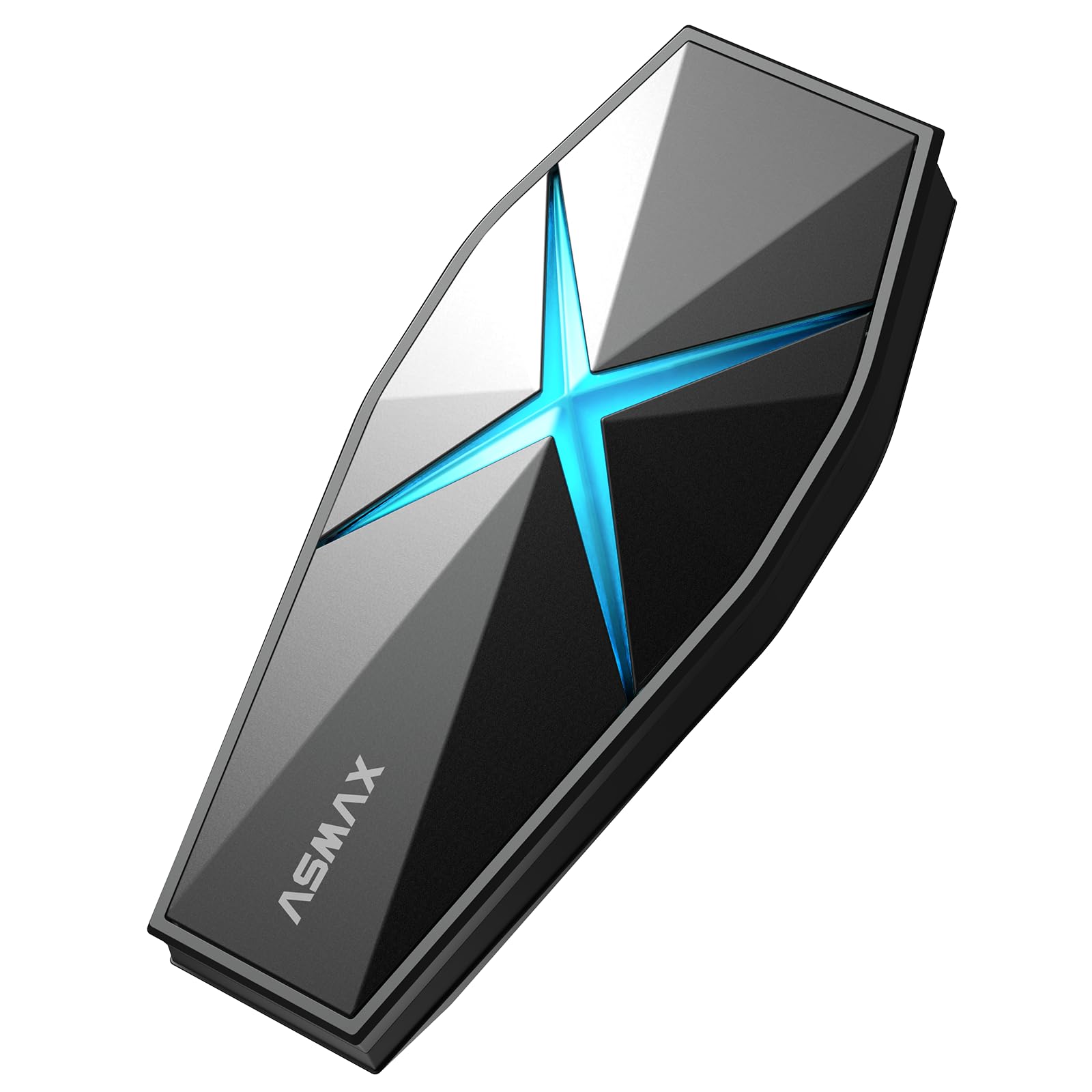 ASMAX F1s Motorcycle Bluetooth Headset with Smart Voice Control, by ASMAX - Angle View 10