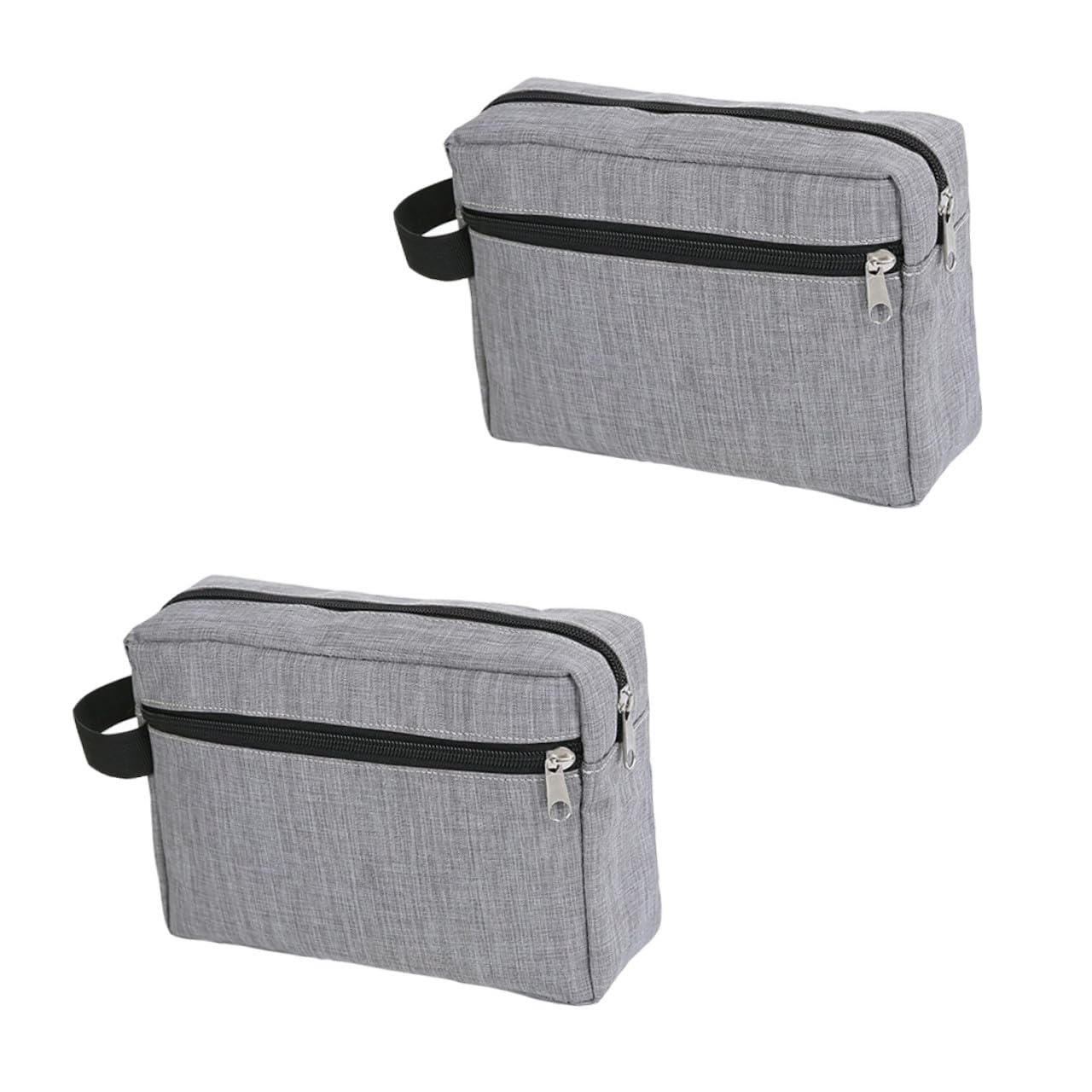 SOESFOUFU 2Pcs Portable Travel Toiletry Bag Set Multi-functional Double-layer Cosmetic Organizer Handheld Design for Travel and Daily Use Large Capacity Wash Makeup Bag