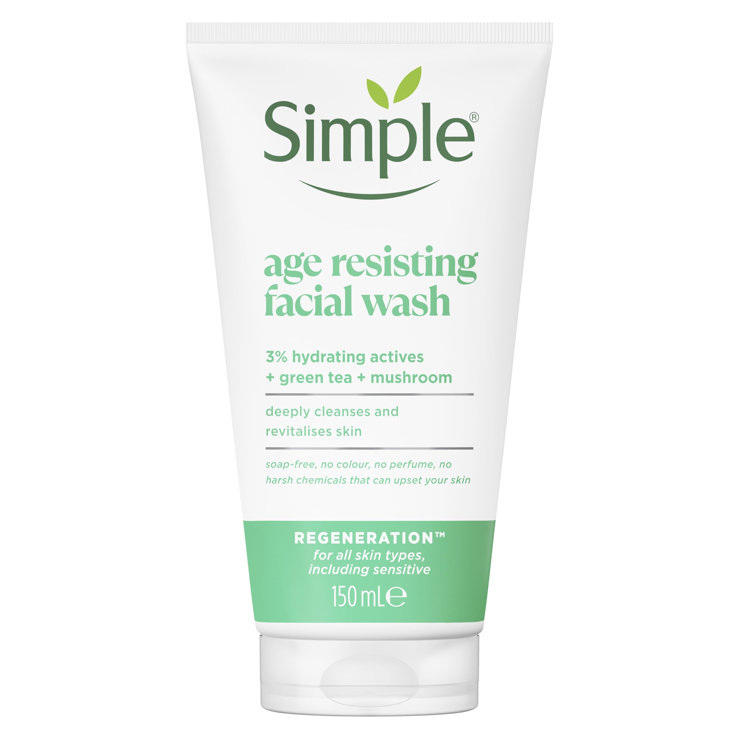 Simple Regeneration Age Resisting Facial Wash 150 ml - by            
		   Simple                 Format: Health and Beauty Official Product Imagery - 2