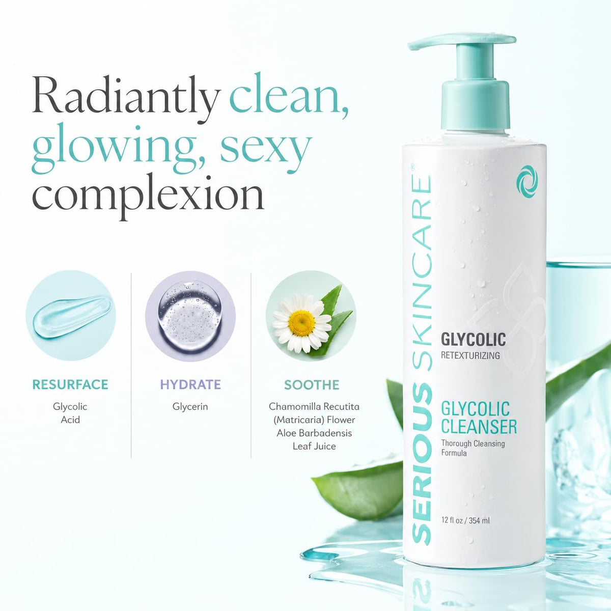 Serious Skincare Glycolic Acid Cleanser Deep Pore Purifying - Serious Skincare Official Imagery - 3