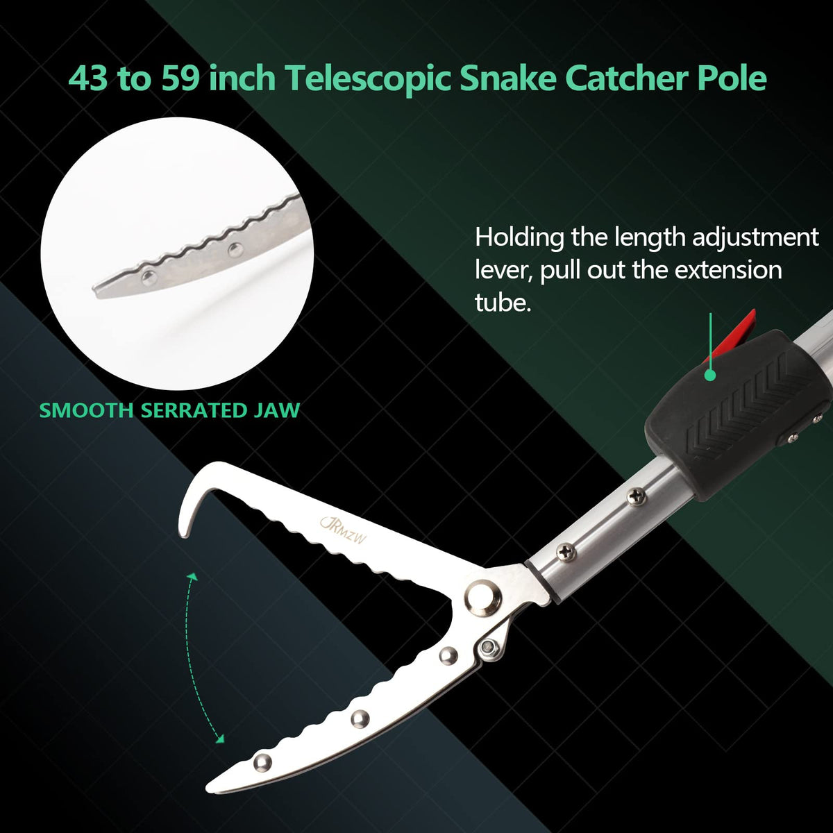 Snake Catcher Tongs Grabber Rattle Heavy Duty - Smarkey Official Imagery - 8