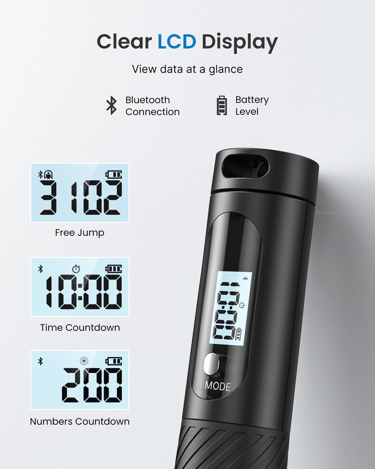 RENPHO Smart Cordless Jump Rope with Counter App Data - RENPHO Official Imagery - 6