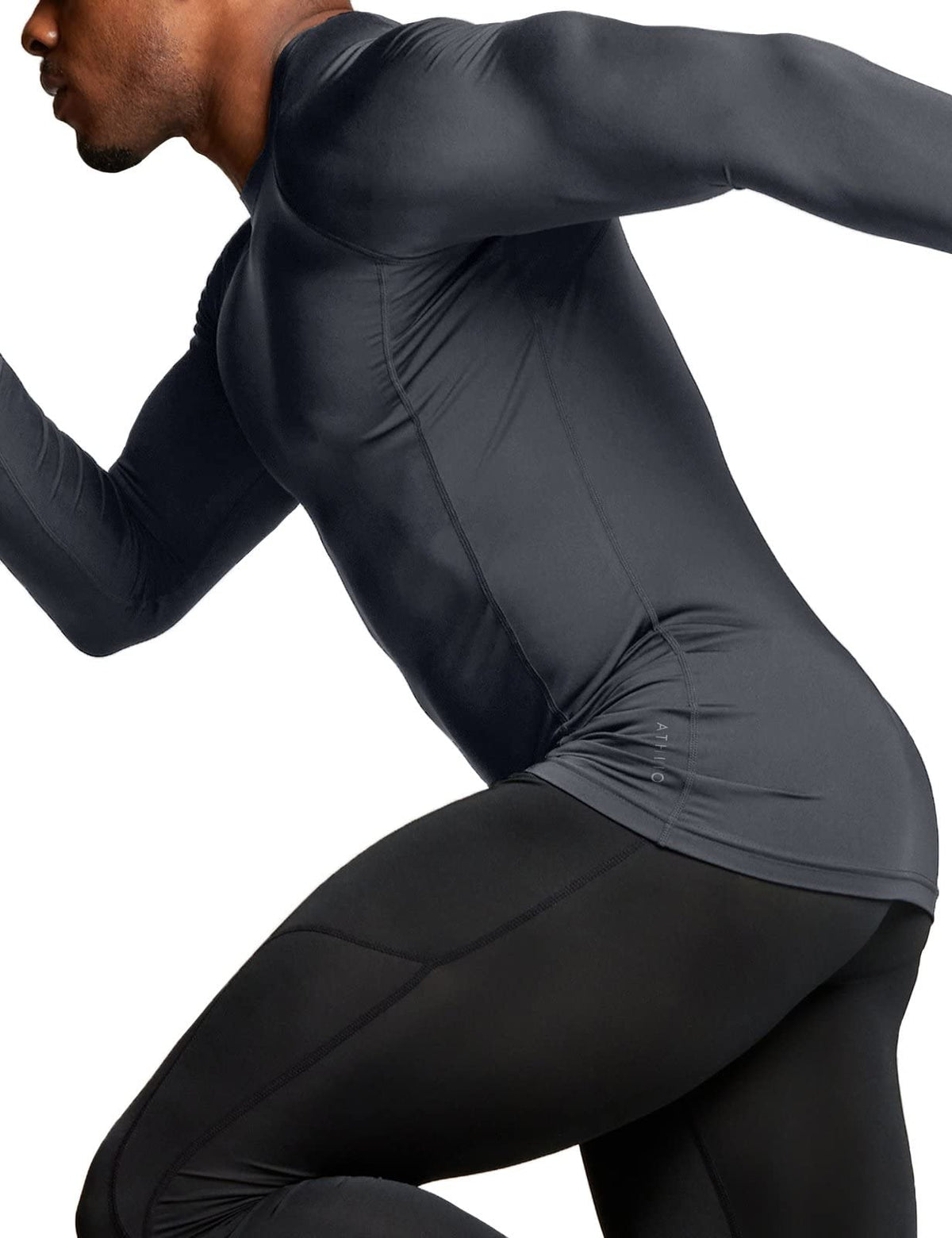 ATHLIO Men s UPF 50 Long Sleeve Compression Shirts Water - ATHLIO Official Imagery - 5
