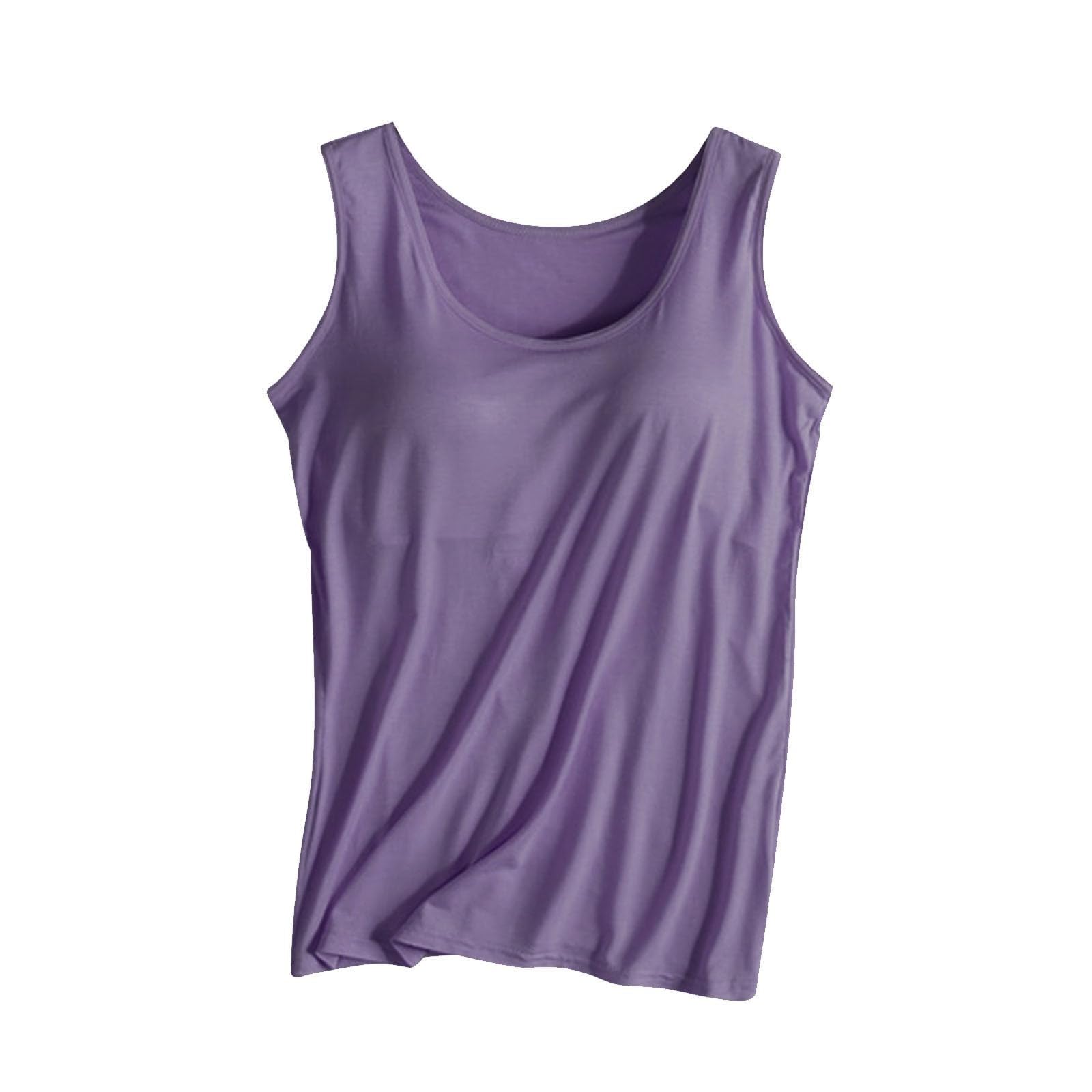 Nantdog Tank Tops with Built in Bras for Women Sports Cute Cami Workou - View 3
