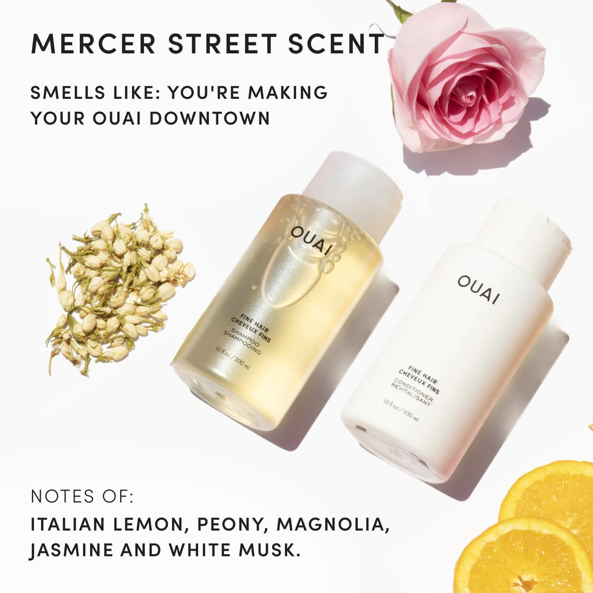 OUAI Fine Hair Shampoo Conditioner Set - OUAI Official Imagery - 7