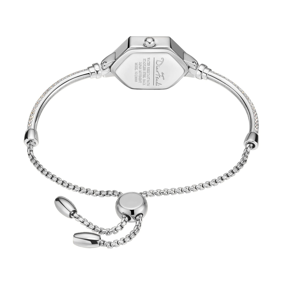 Rose Gold Petite Bracelet Watch for Women Diamond Dress - Diaofendi Official Imagery - 5