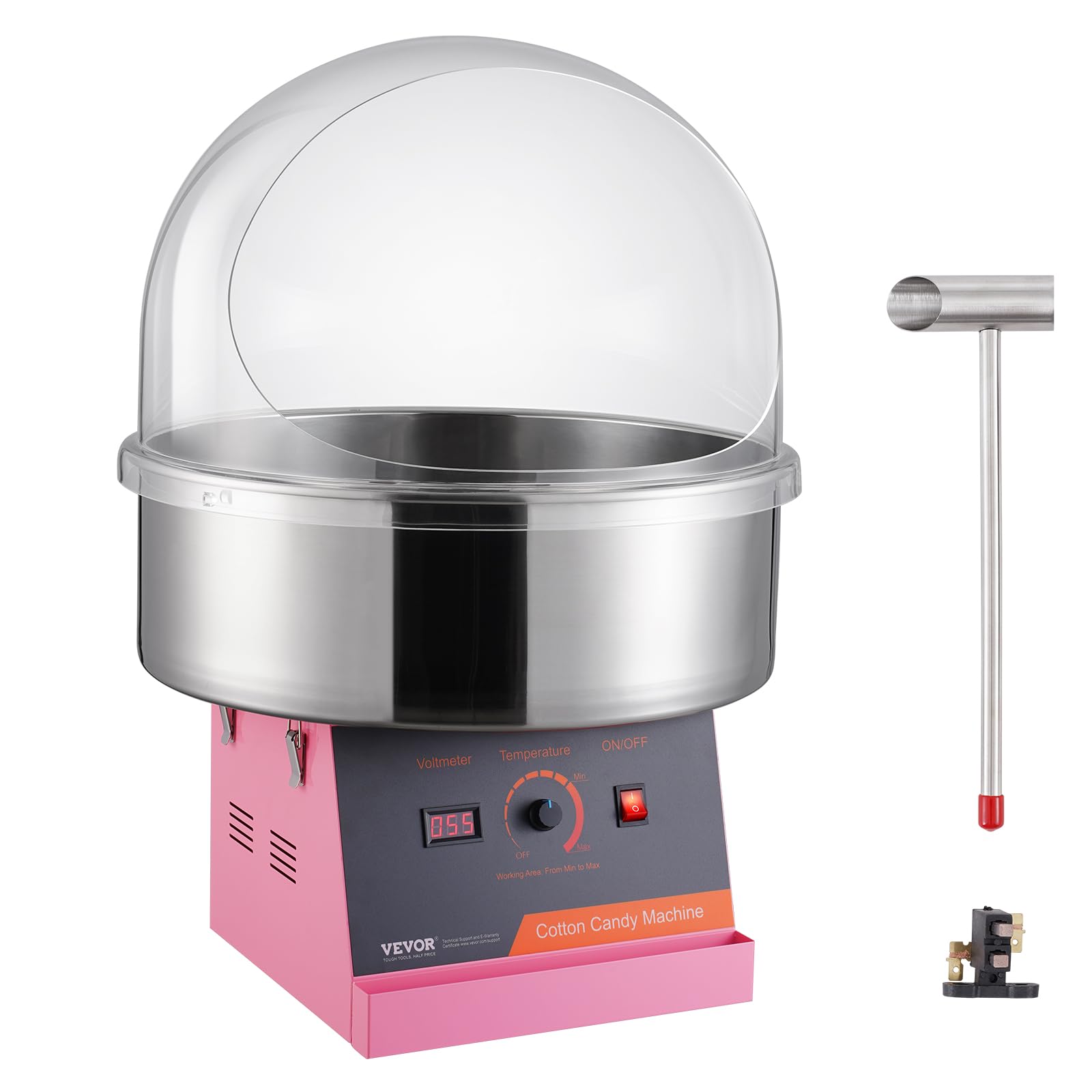 VEVOR Cotton Candy Machine Commercial, 1000W Electric Floss - Product Imagery