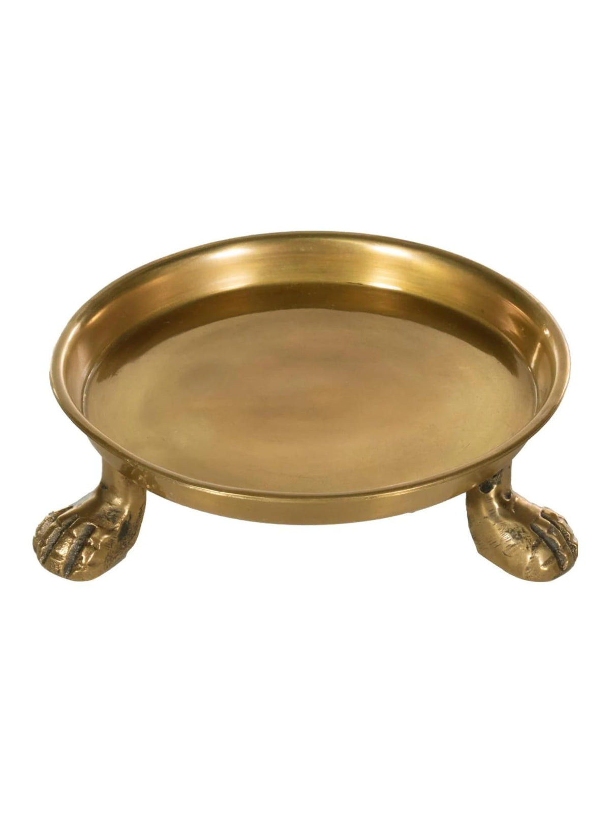 Round Clawfoot Dish Small Gold Candle and Jewelry Display - Alice Lane Official Imagery - 2