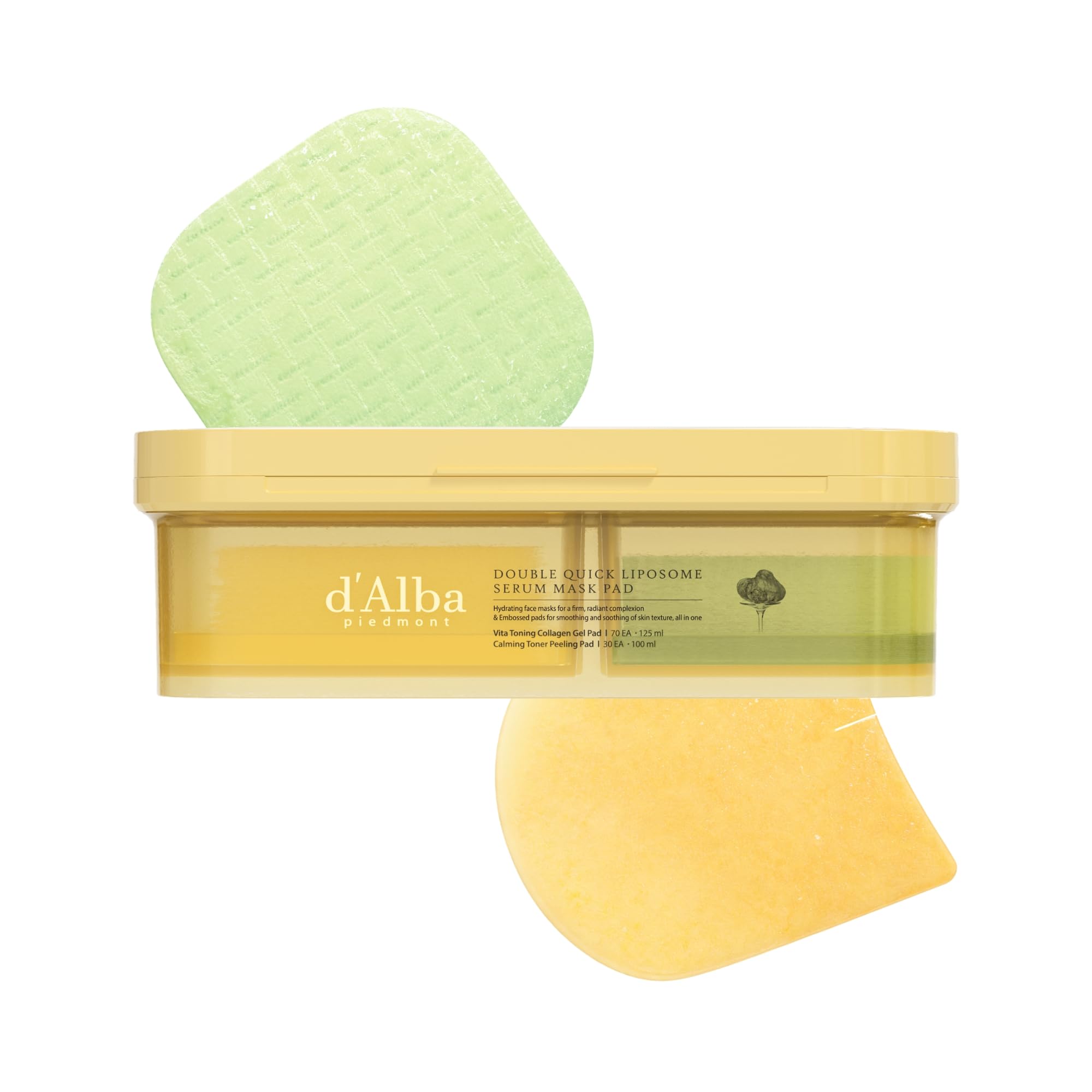 d'alba Piedmont Double Quick Liposome Serum Mask Pad, 70 - d'alba Piedmont