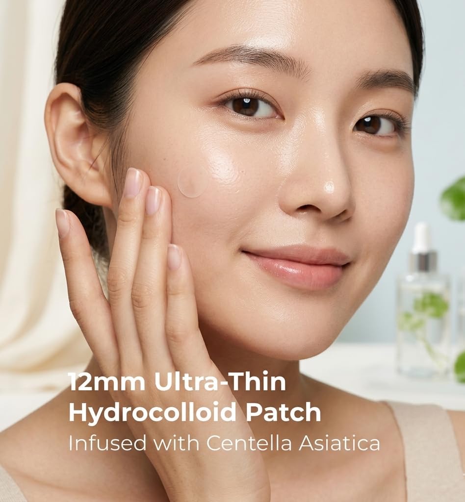 HydroClear Hydrocolloid Pimple Patches Centella Asiatica 72 - NexaBeauty Official Imagery - 4