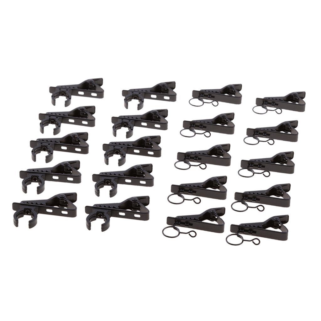 Luzhengyang 20 Pack Mini Metal Microphone Clip Holders 10mm+12mm - Lap - View 1