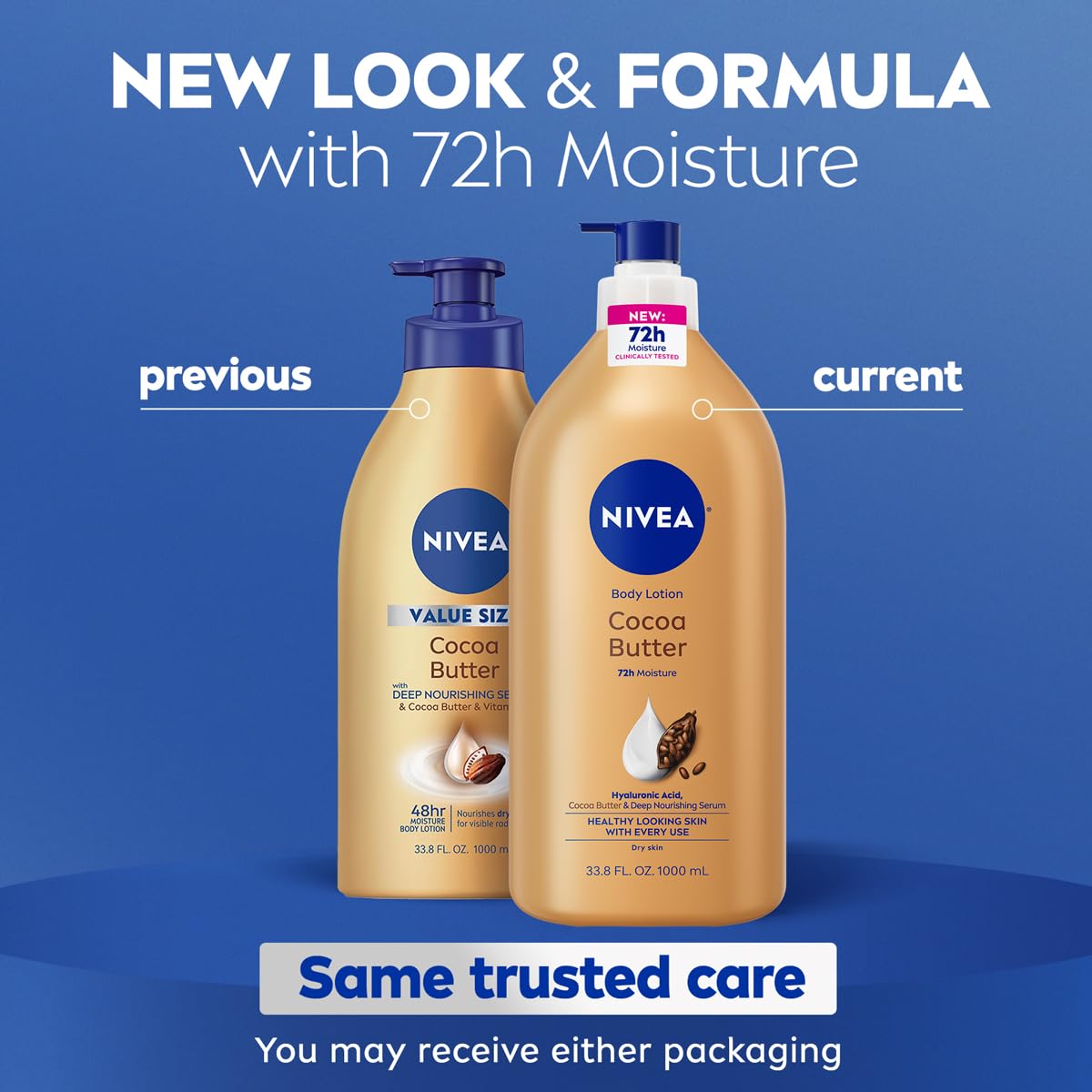 NIVEA Cocoa Butter Body Lotion for Dry Skin Hyaluronic Acid - NIVEA Official Product Imagery - 3