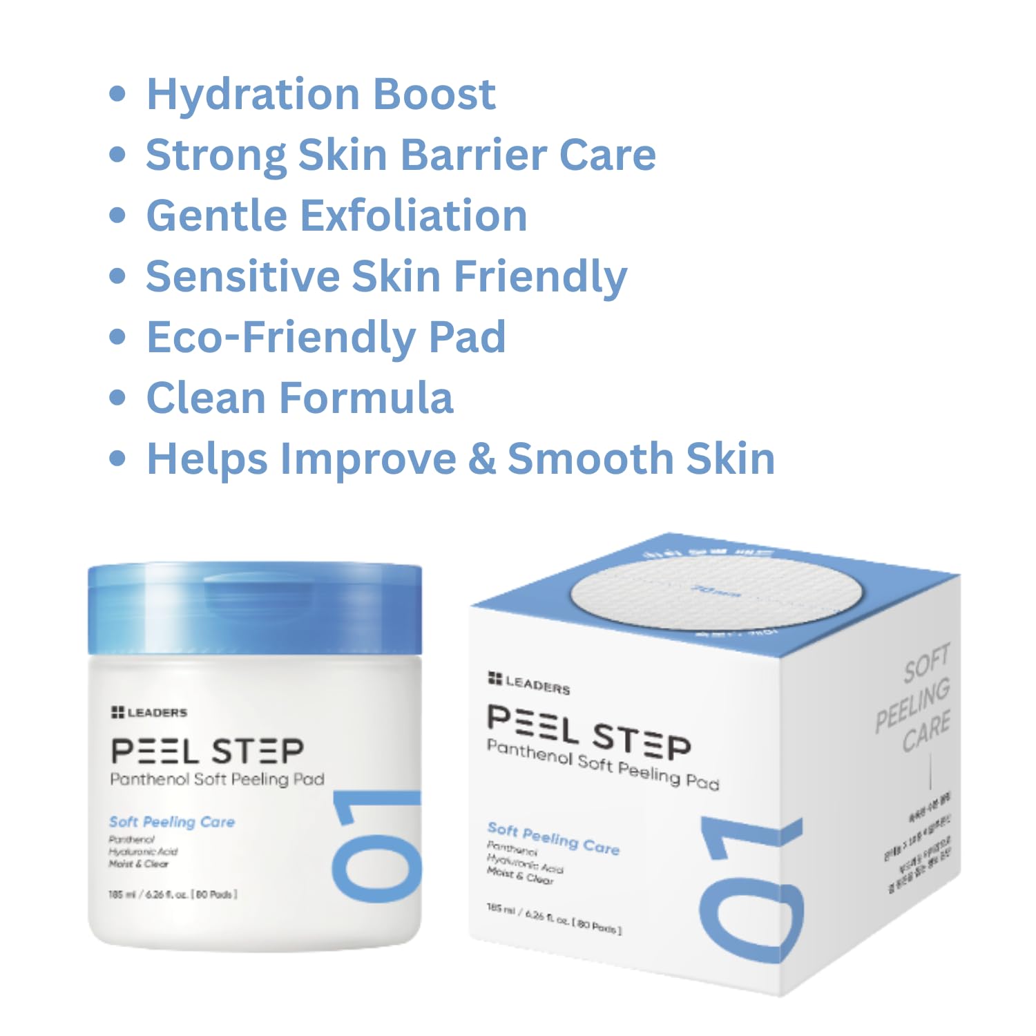 LEADERS PEEL STEP Panthenol Soft Peeling Pad - LEADERS
