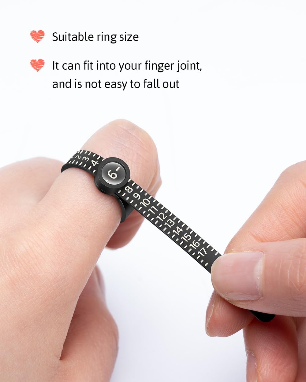 Meowoo Ring Sizer Measuring Tool with Magnifier, for Ring Measurer and Ring Size - Meowoo Official Product View 5