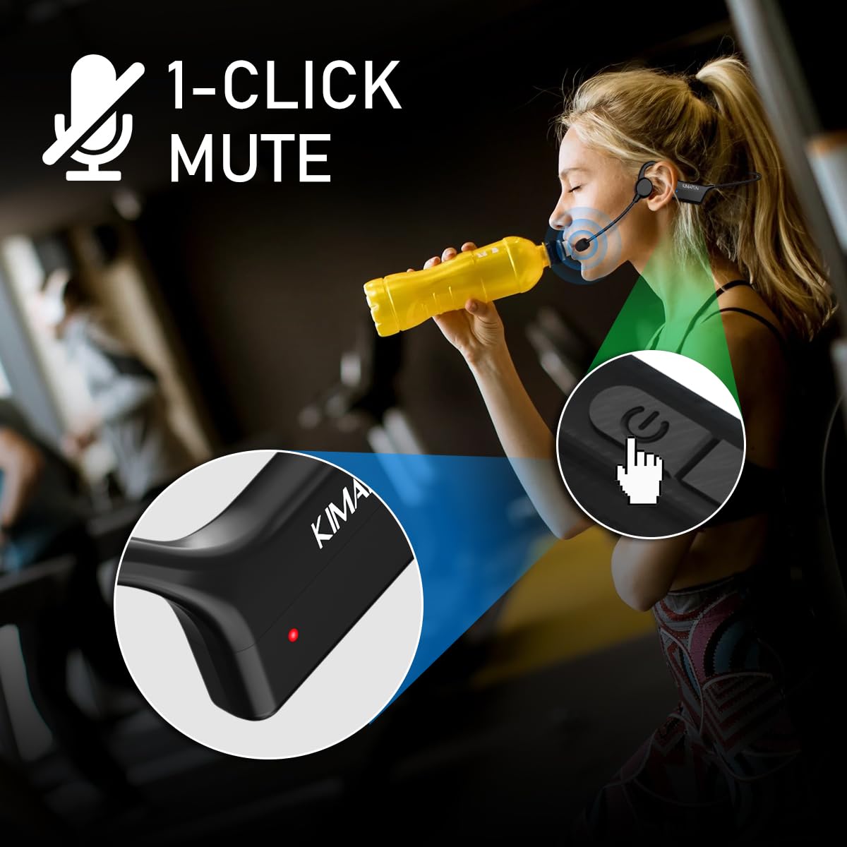 KIMAFUN 2 4G IP67 Waterproof Wireless Fitness Headset - KIMAFUN Official Imagery - 8