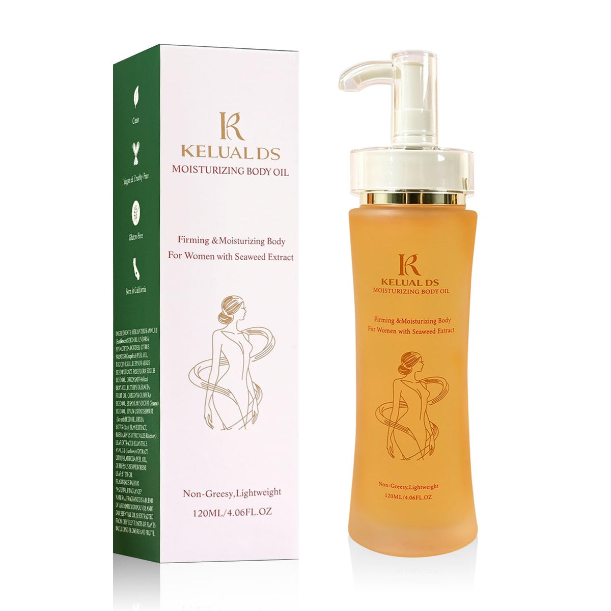 Undaria Seaweed Extract Body Oil - KELUAL DS Official Product Imagery - 2