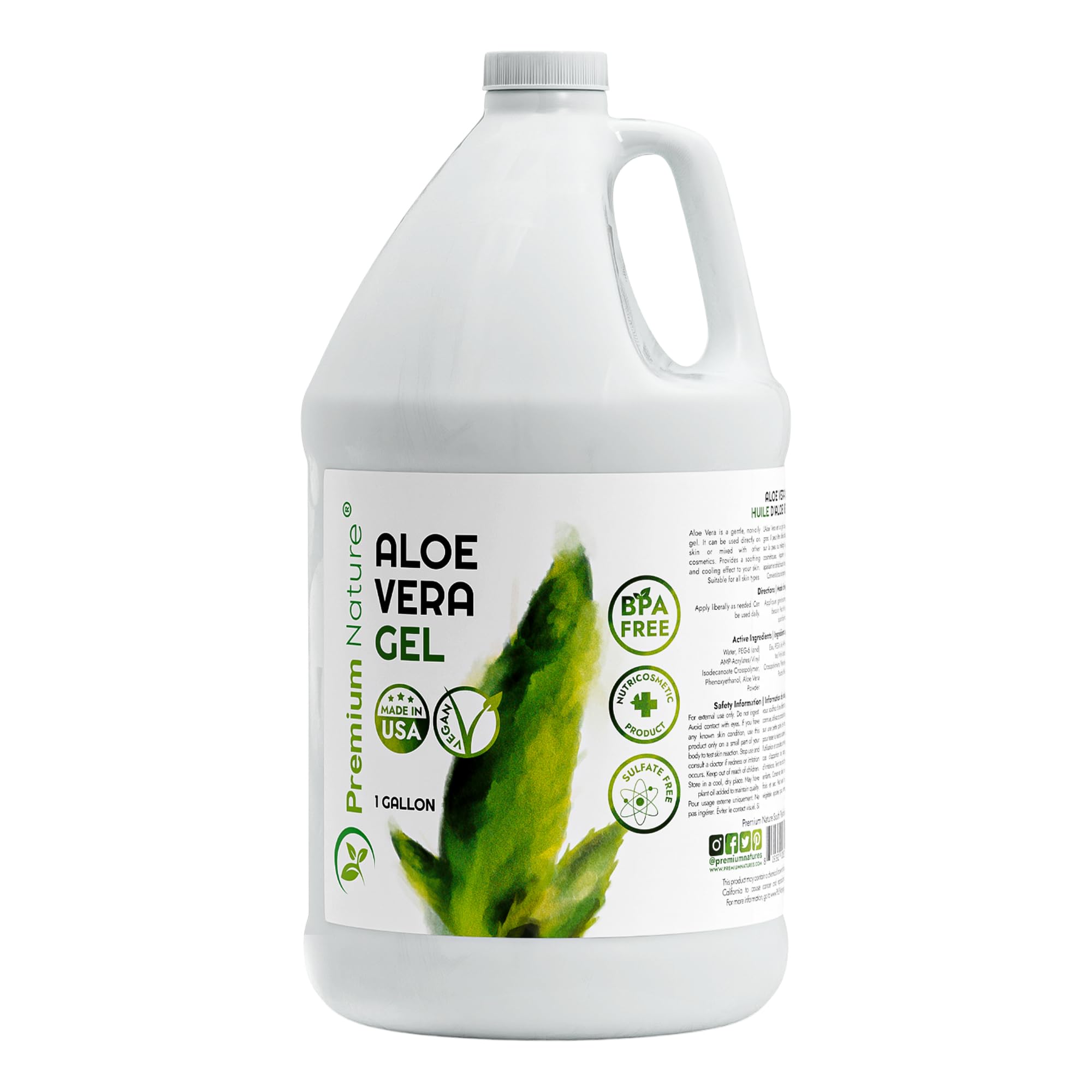 Premium Nature Pure Aloe Vera Gel For Face &amp; Dry Skin, - Premium Nature