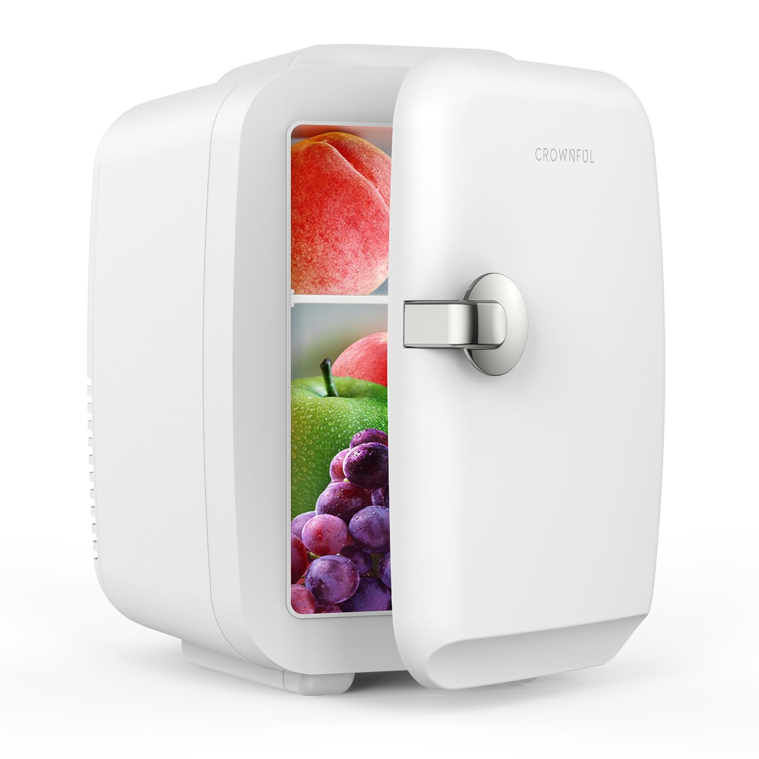 CROWNFUL Mini Fridge, 4 Liter/6 Can Portable Cooler and Warmer - CROWNFUL