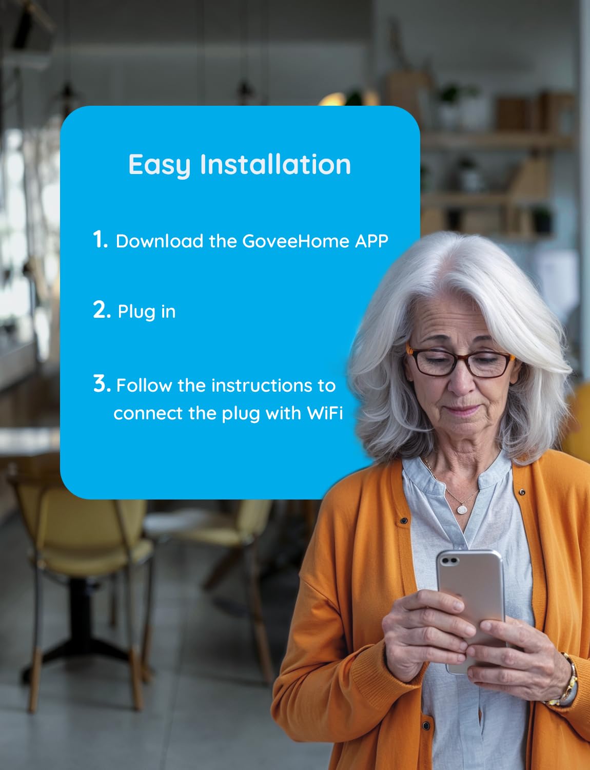 Govee Smart Plug 15A WiFi Bluetooth Outlet 4 Pack Remote - Premium Selection Official Imagery - 6