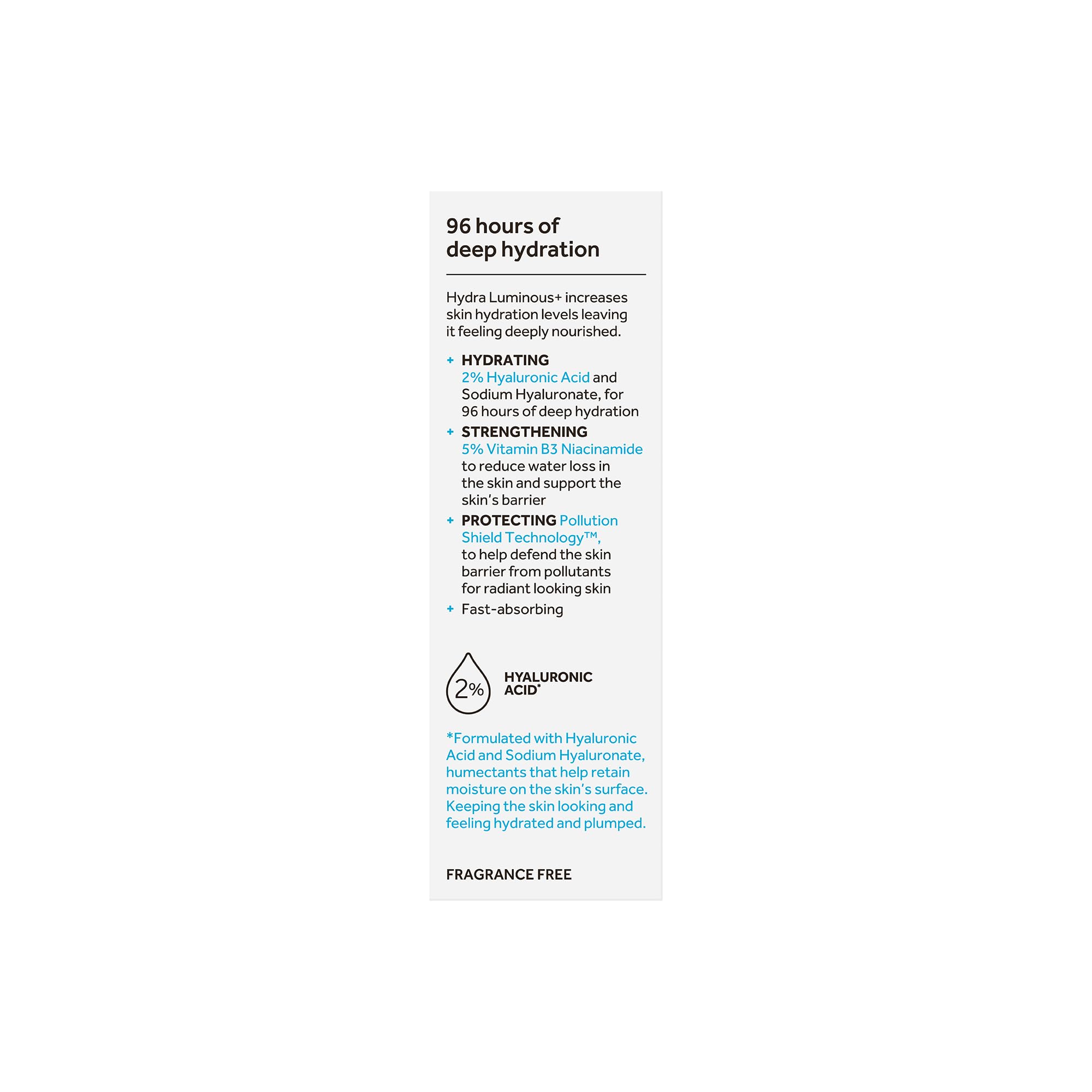 No7 HydraLuminous+ 2% Hyaluronic Acid Serum, 1 Fl Oz - No7
