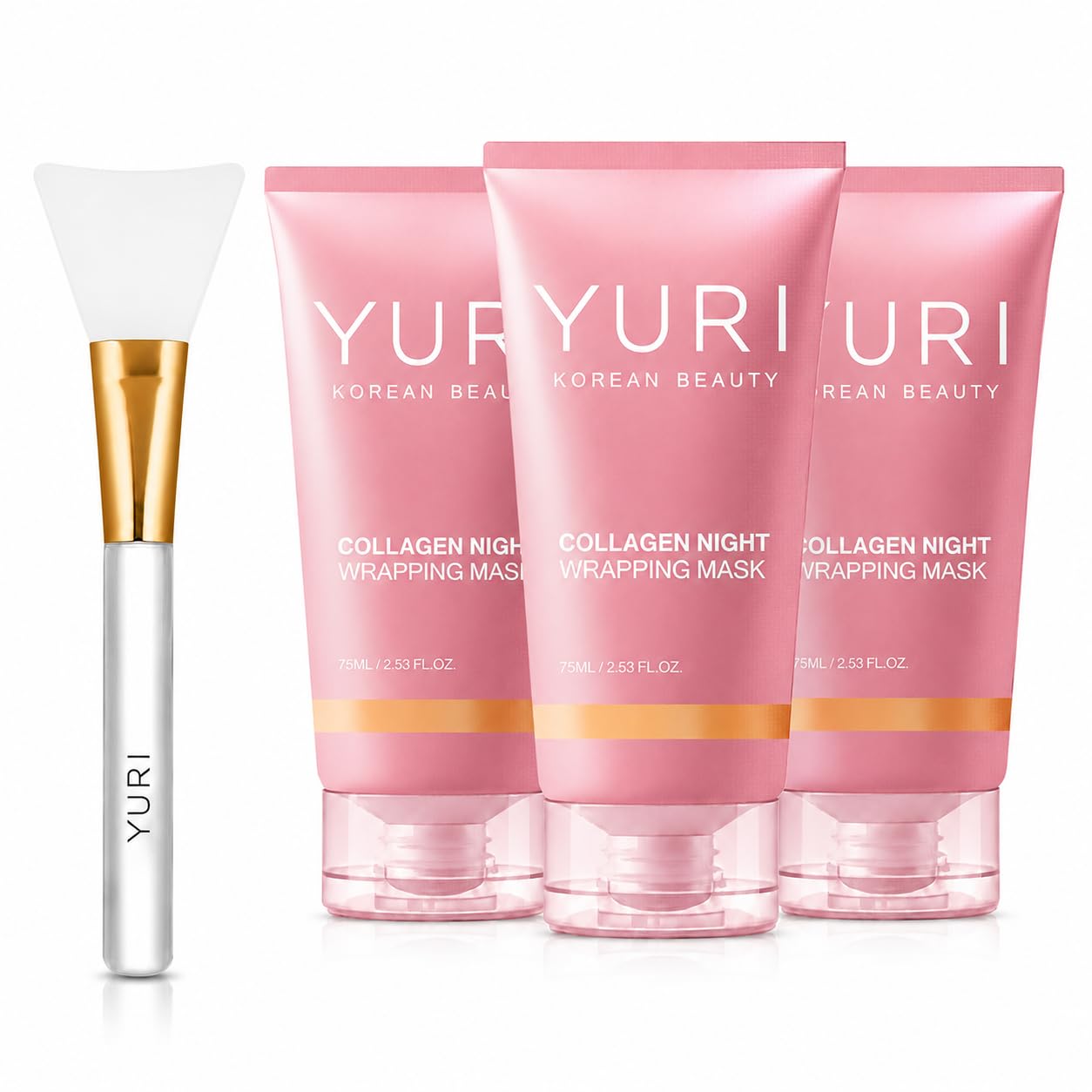 YURI Collagen Night Wrapping Mask, Overnight Peel-Off Face Mask, - YURI Collagen Mask