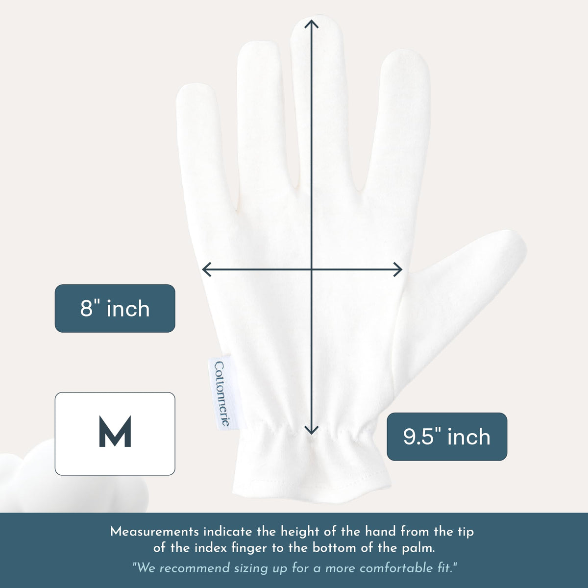 8 Pairs Cottonnerie Original Cotton Gloves for Dry Hands - COTTONNERIE Official Imagery - 7
